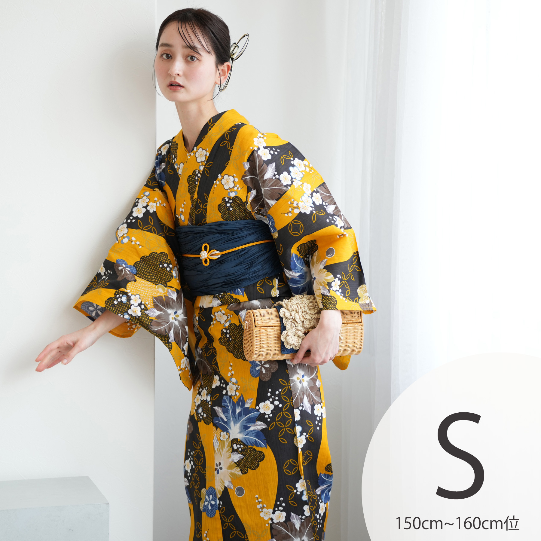 浴衣 ニコアンティーク 高級変わり織 浴衣3点セット 青磁鼠にぼかしの鵲 utatane｜ニコアンティーク 高級変わり織 メンズ 浴衣3点セット