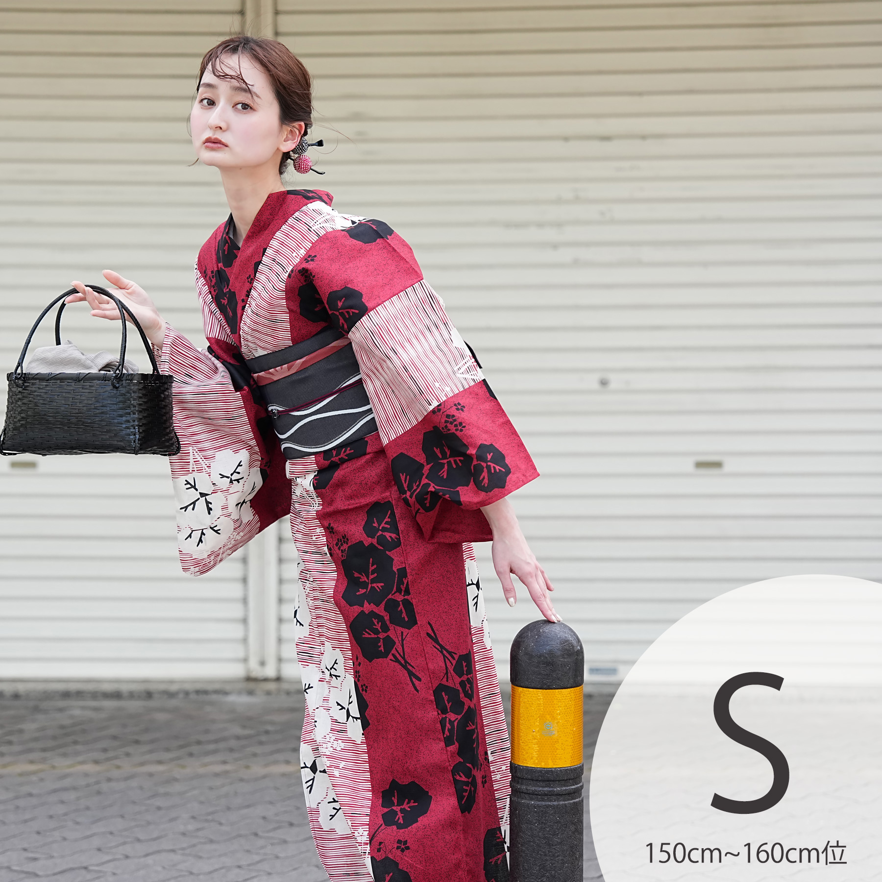 utatane 浴衣 レディース セット Sサイズ 浴衣 3点セット 高級変わり織