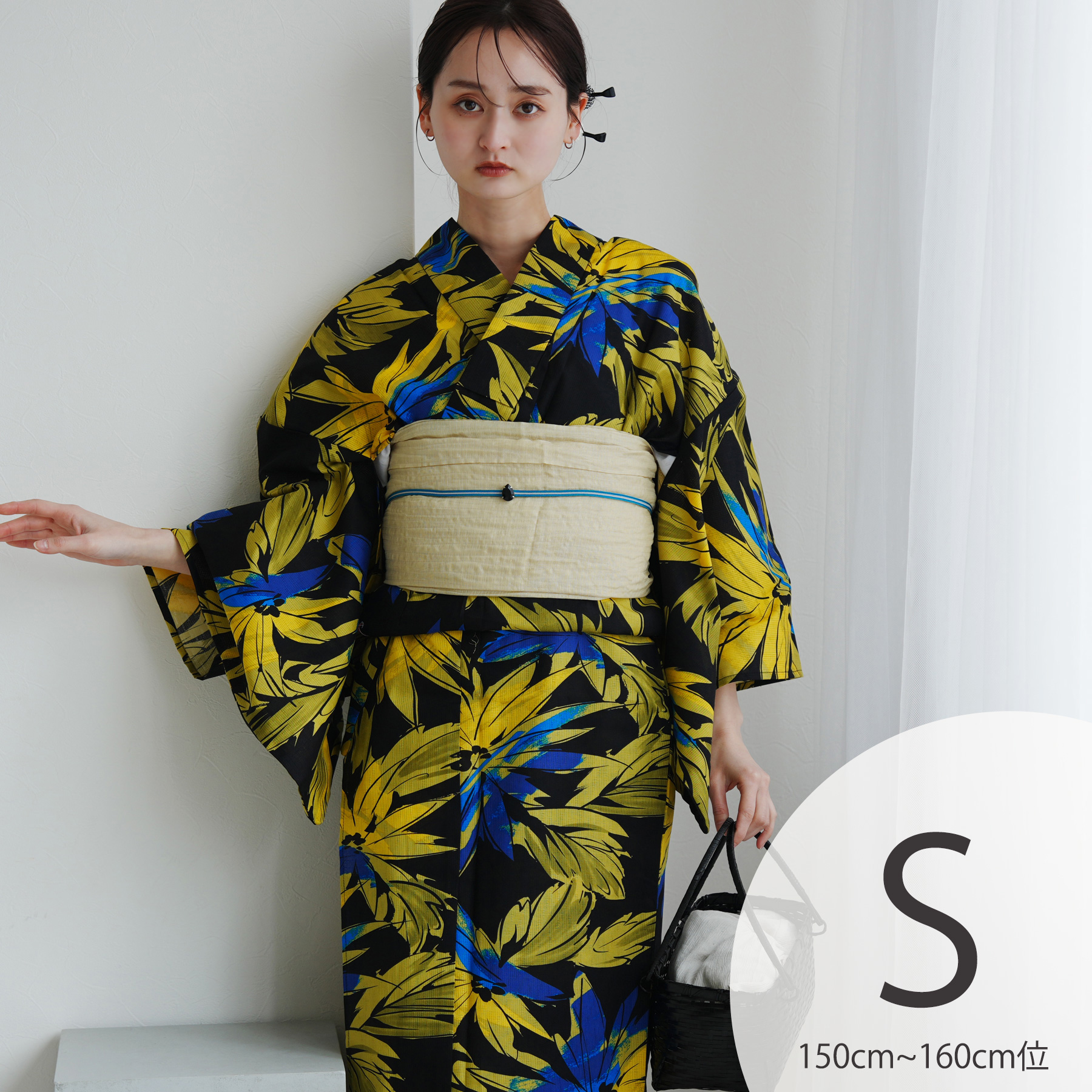 utatane 浴衣 レディース セット Sサイズ 浴衣 3点セット 高級変わり織