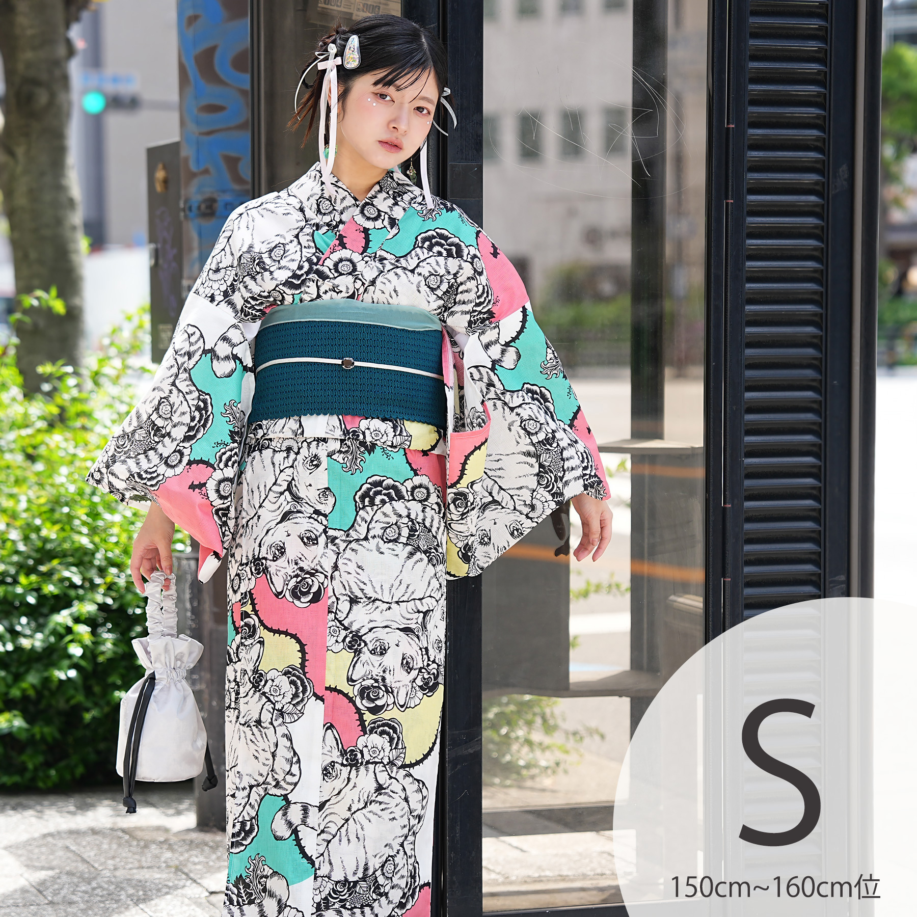 浴衣 レディース セット Sサイズ ニコアンティーク×せきやゆりえ