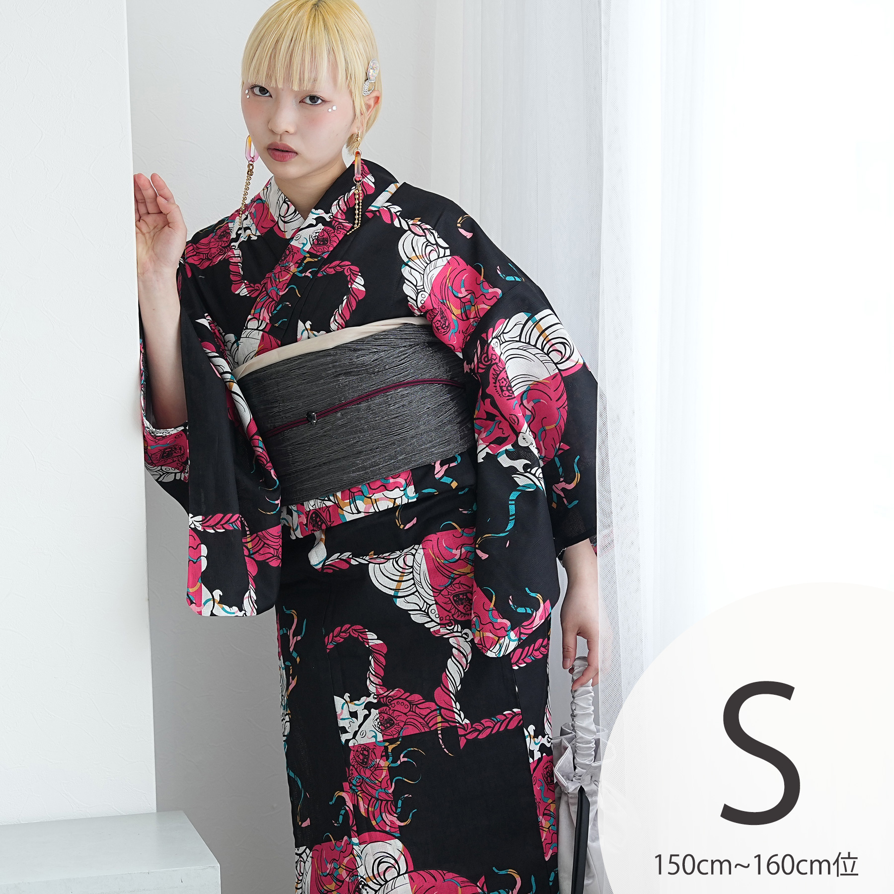 浴衣 レディース セット Sサイズ ニコアンティーク×せきやゆりえ