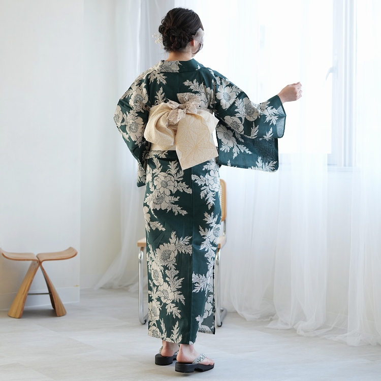 utatane 浴衣 セット レディース ゆったりサイズ 3点セット 浴衣