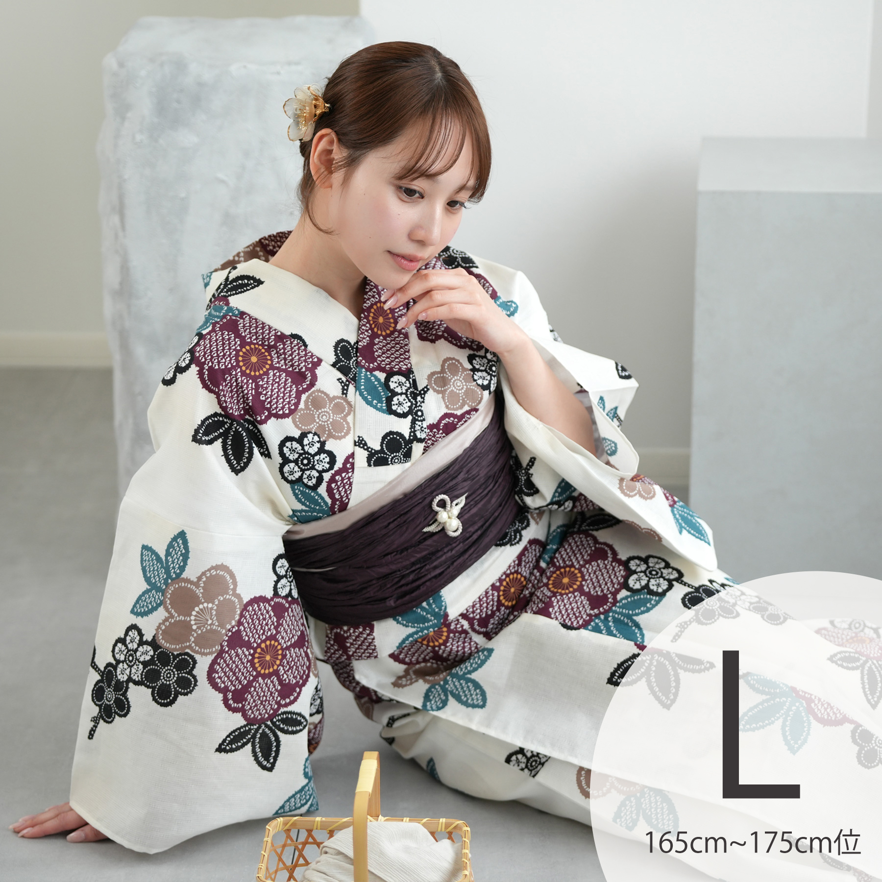 utatane 浴衣 レディース セット 高級変わり織 浴衣3点セット