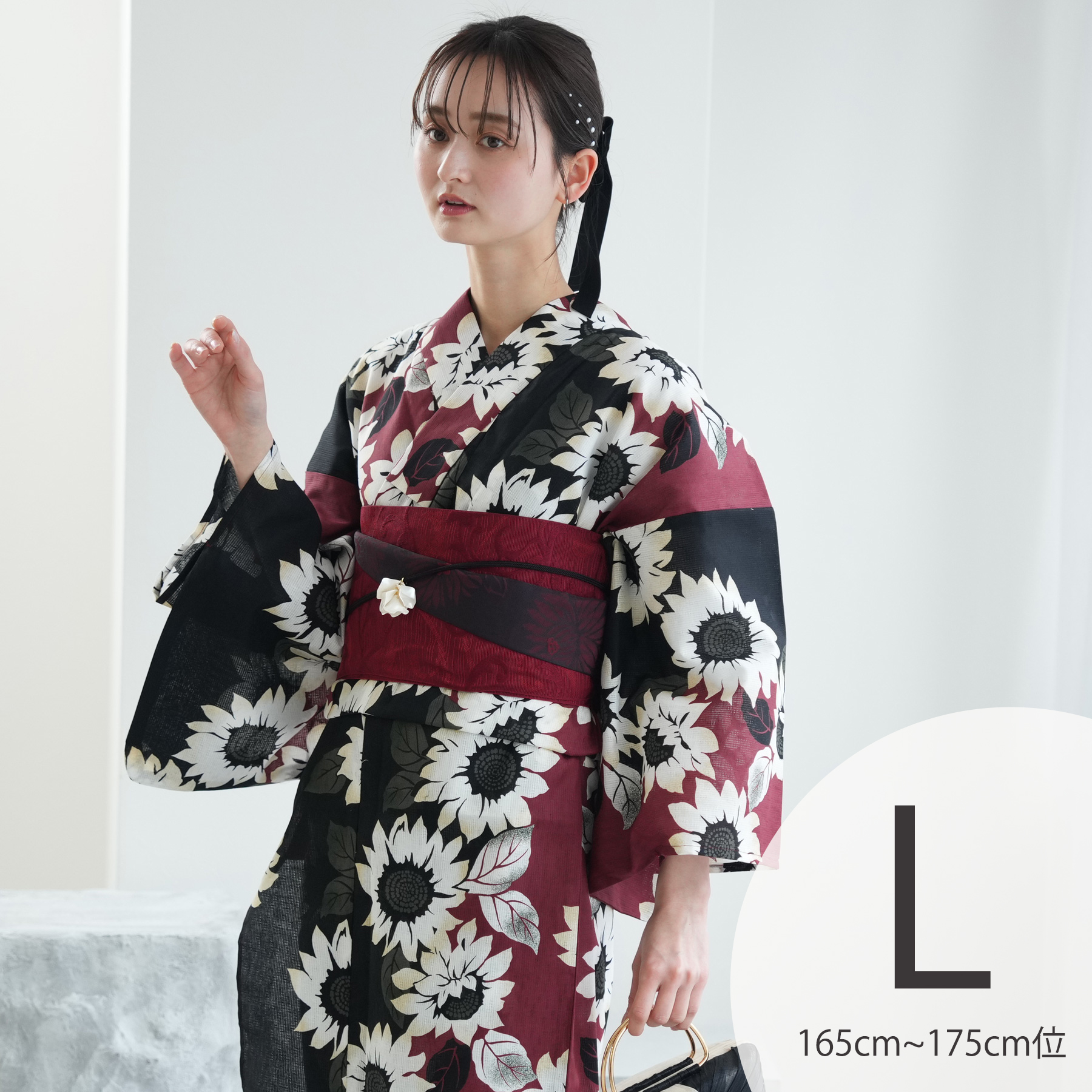 3.新品 3L〜5L 浴衣単品 ニコアンティーク 麻の葉文様に菊、梅柄 楽天市場】【ニコアンティーク 高級変わり織 浴衣3点セット クリーム