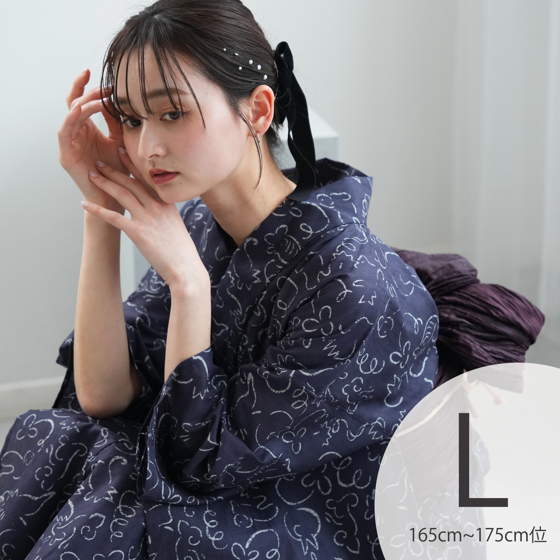 浴衣 セット レディース ニコアンティーク 3点セット（浴衣/帯/下駄）S