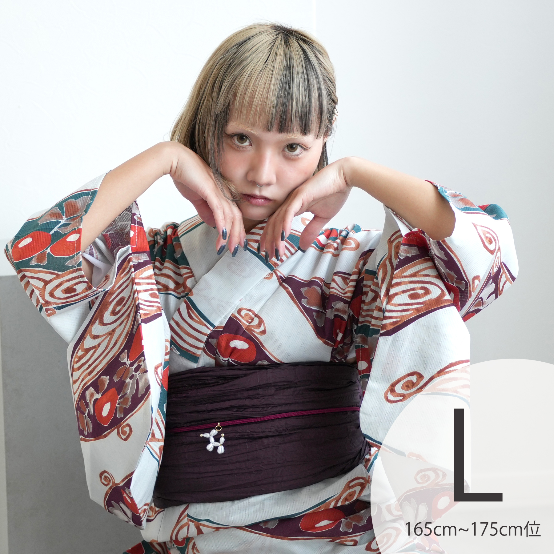 utatane 浴衣 レディース セット 浴衣/帯/下駄 トールサイズ