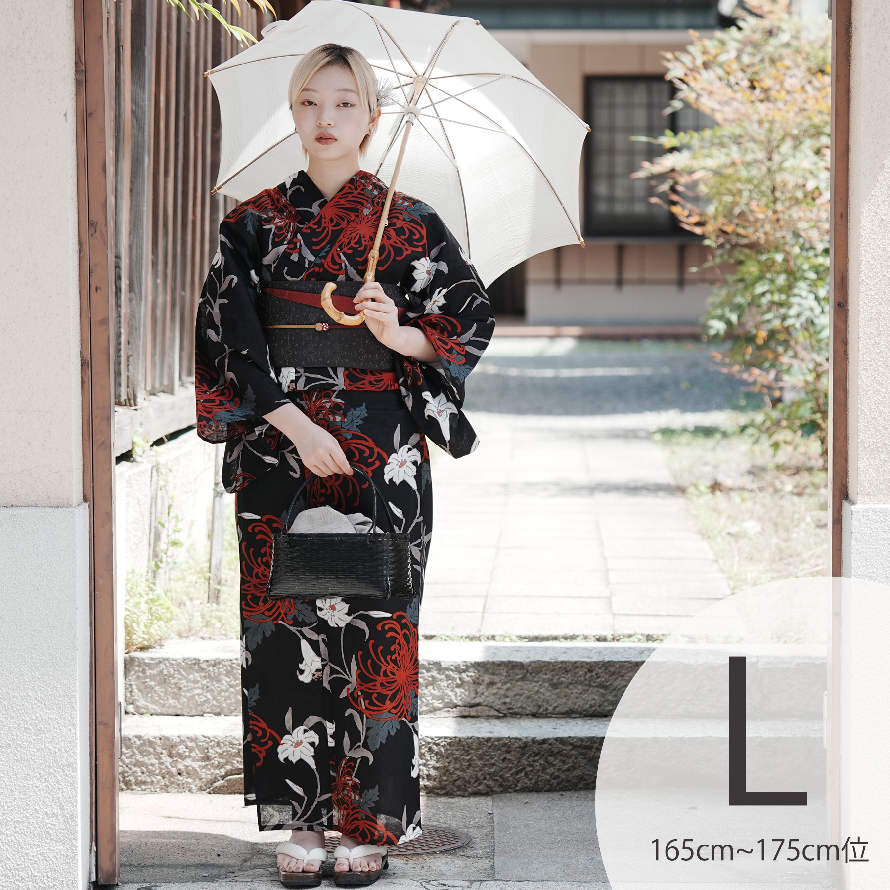 画像の赤の帯付き◆大人ゆかた◆糸菊花火涼し黒浴衣◆ utatane 浴衣 レディース セット トールサイズ 浴衣 3点セット 高級