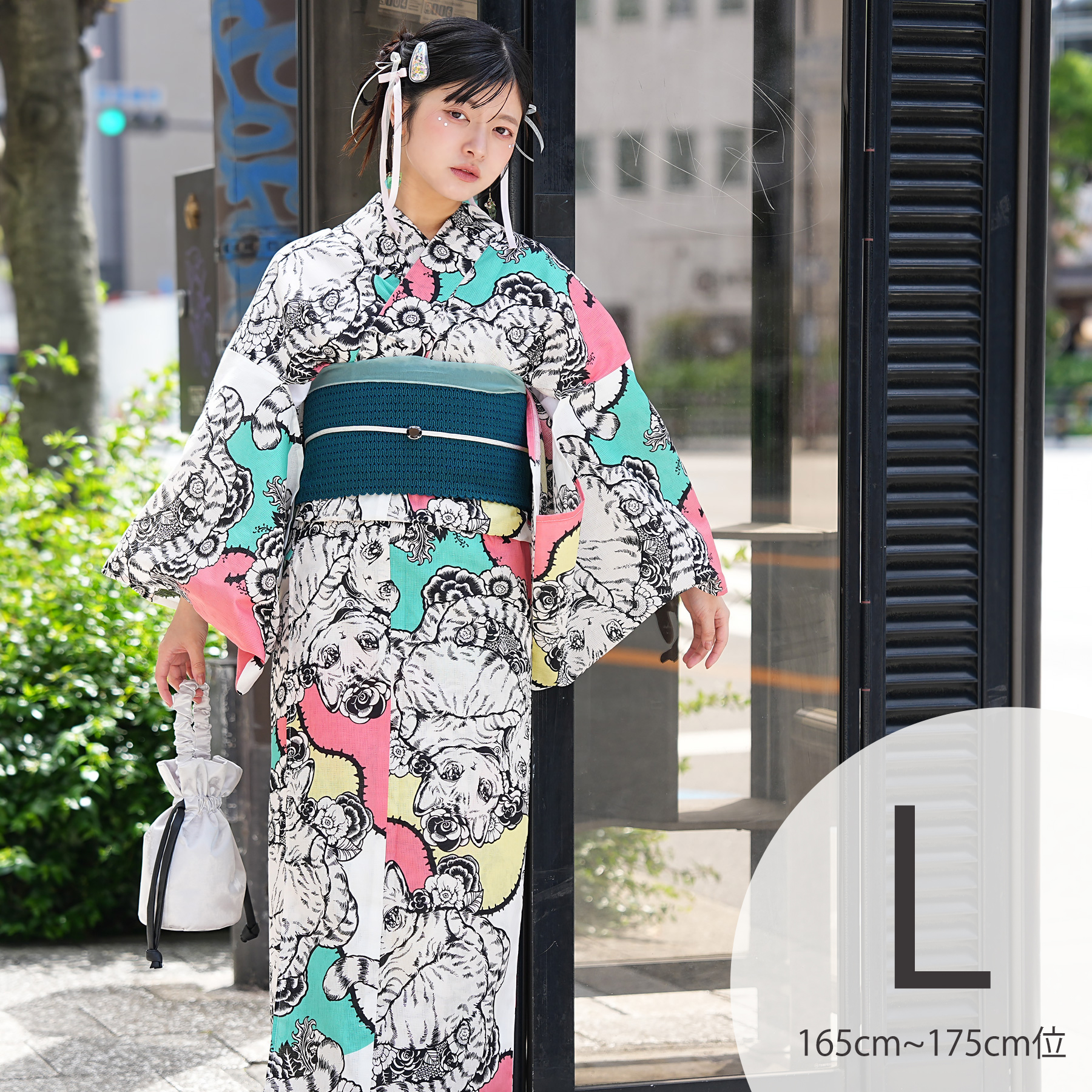 浴衣 レディース セット トールサイズ ニコアンティーク×せきやゆりえ