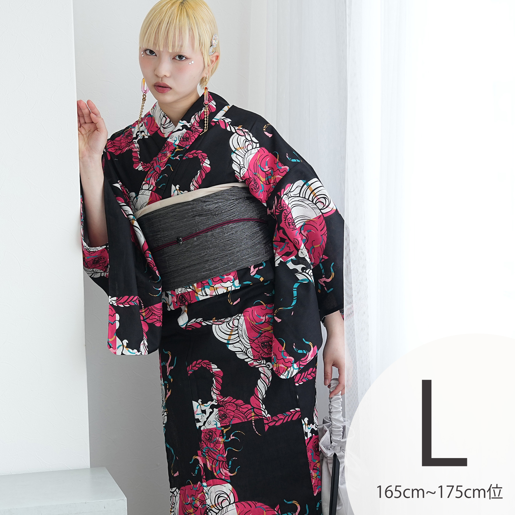 浴衣 レディース セット トールサイズ ニコアンティーク×せきやゆりえ