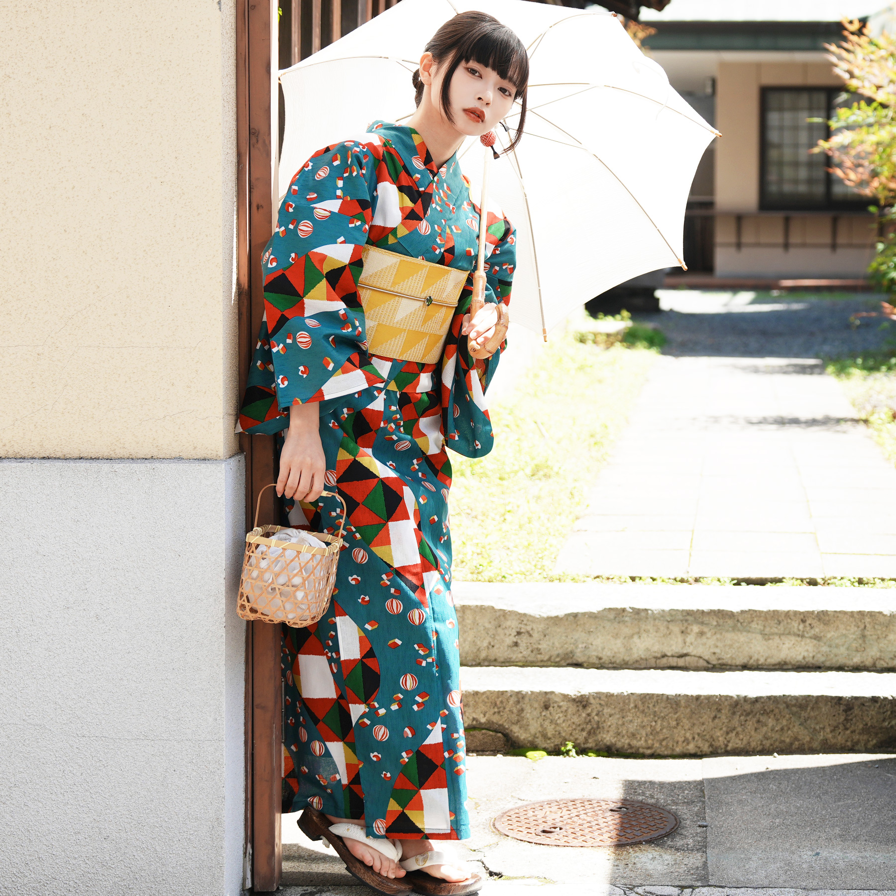 utatane 浴衣 レディース セット 簡単 セパレート 二部式浴衣3点セット