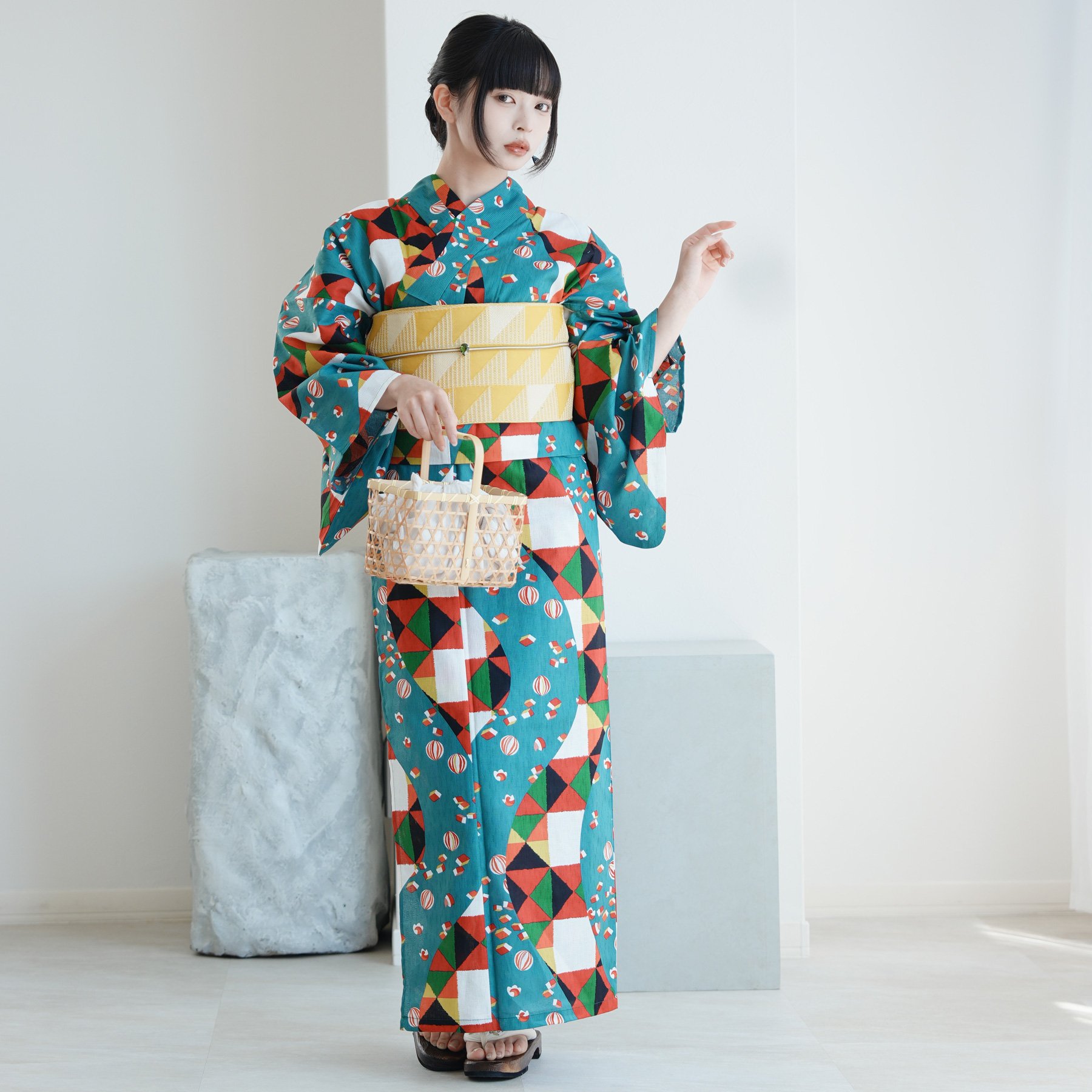 utatane 浴衣 レディース セット セパレート 二部式浴衣3点セット 昭和