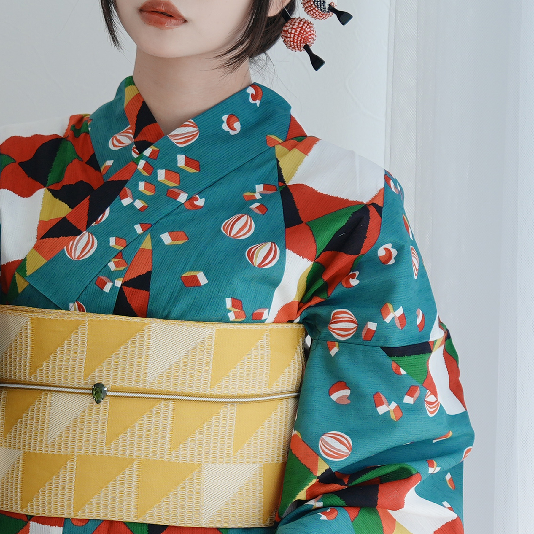utatane 浴衣 レディース セット セパレート 二部式浴衣3点セット 昭和