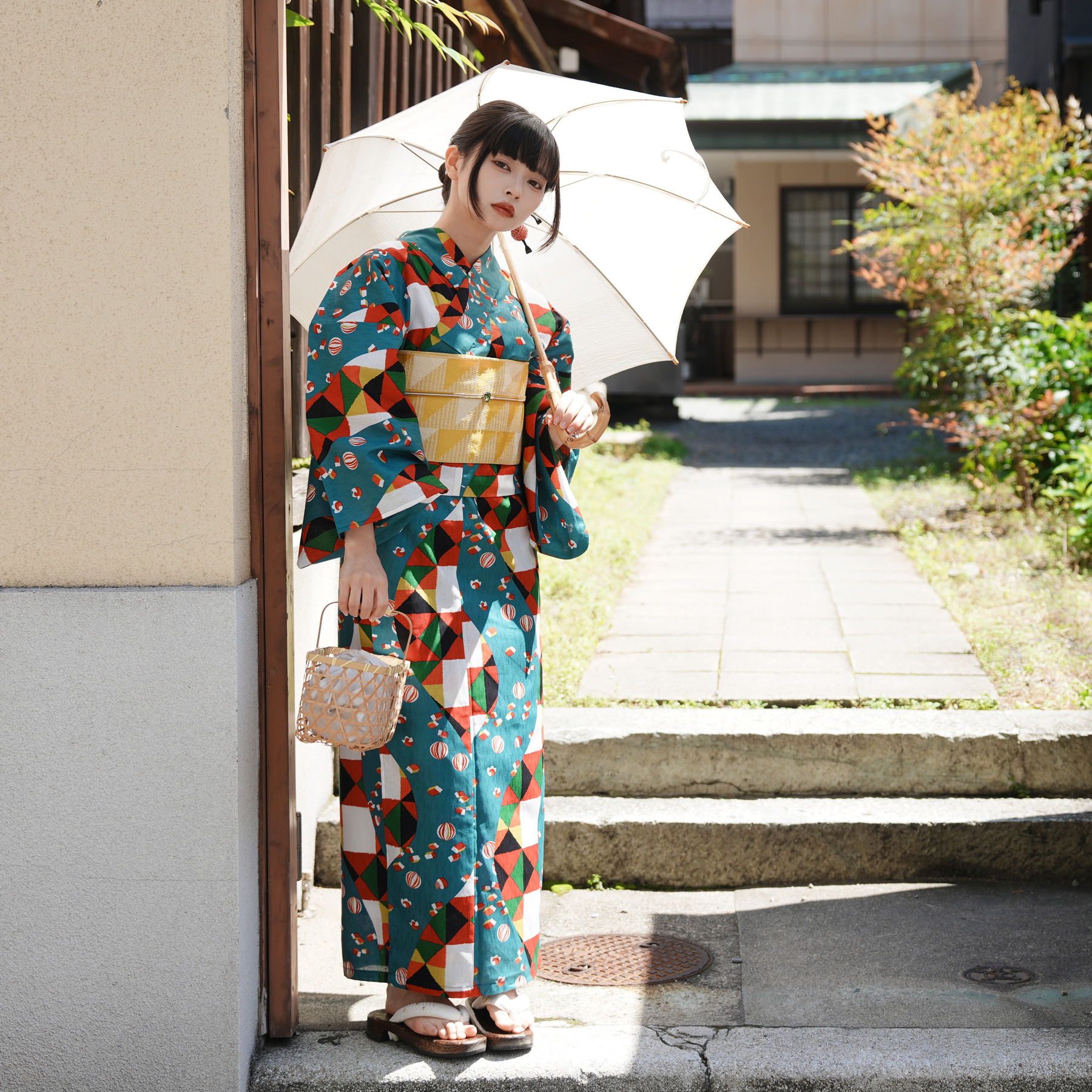 utatane 浴衣 レディース セット セパレート 二部式浴衣3点セット 昭和
