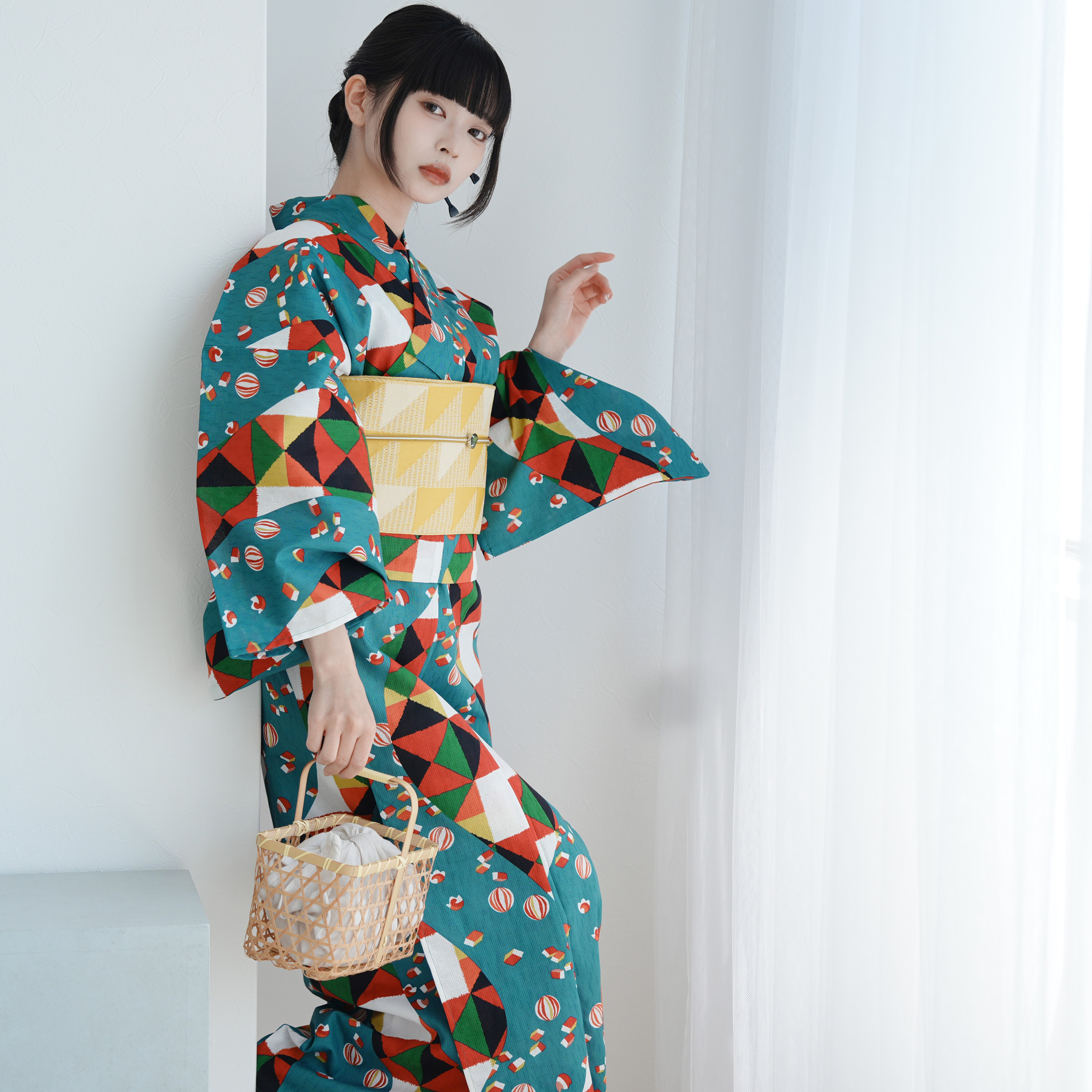 utatane 浴衣 レディース セット セパレート 二部式浴衣3点セット 昭和
