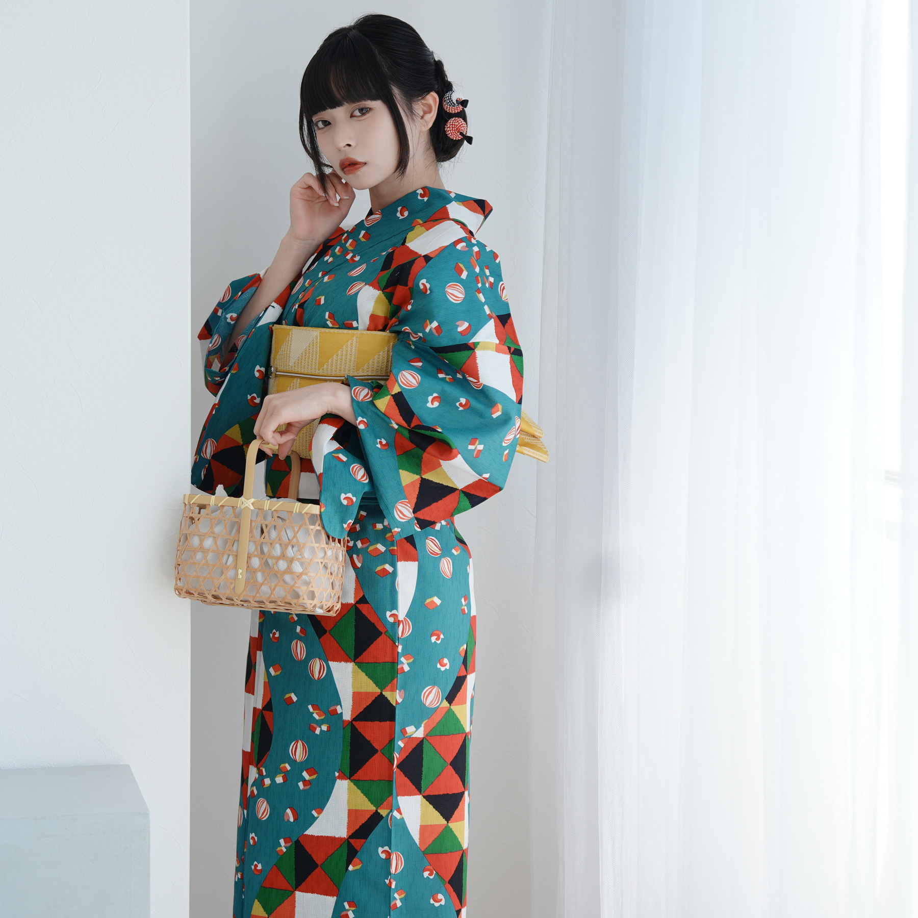 utatane 浴衣 レディース セット 簡単 セパレート 二部式浴衣3点セット