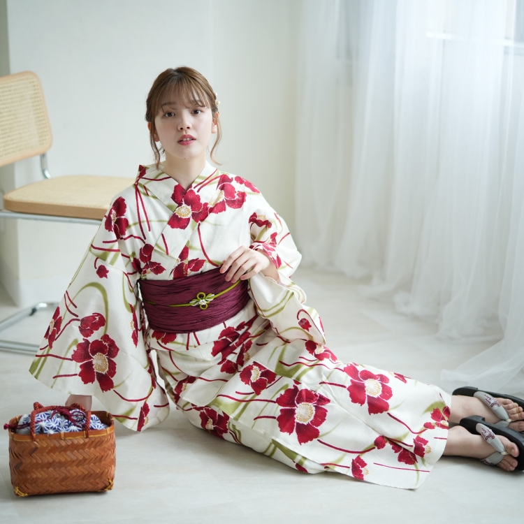 utatane 浴衣 レディース セット 簡単 セパレート 二部式 高級変わり織