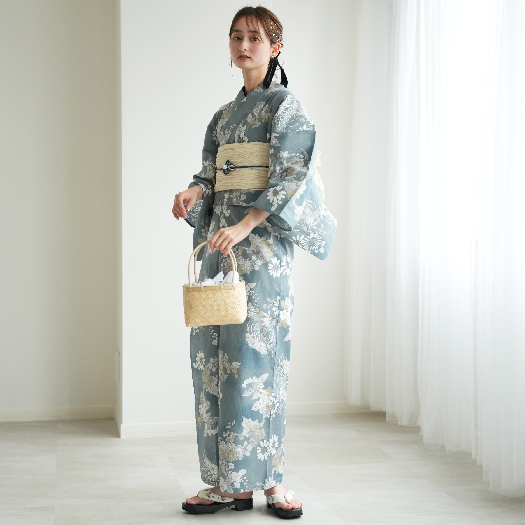utatane 浴衣 レディース セット セパレート 高級変わり織 二部式浴衣3