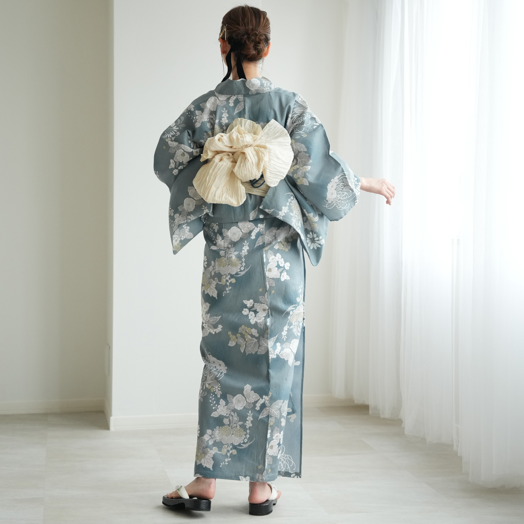 utatane 浴衣 レディース セット セパレート 高級変わり織 二部式浴衣3
