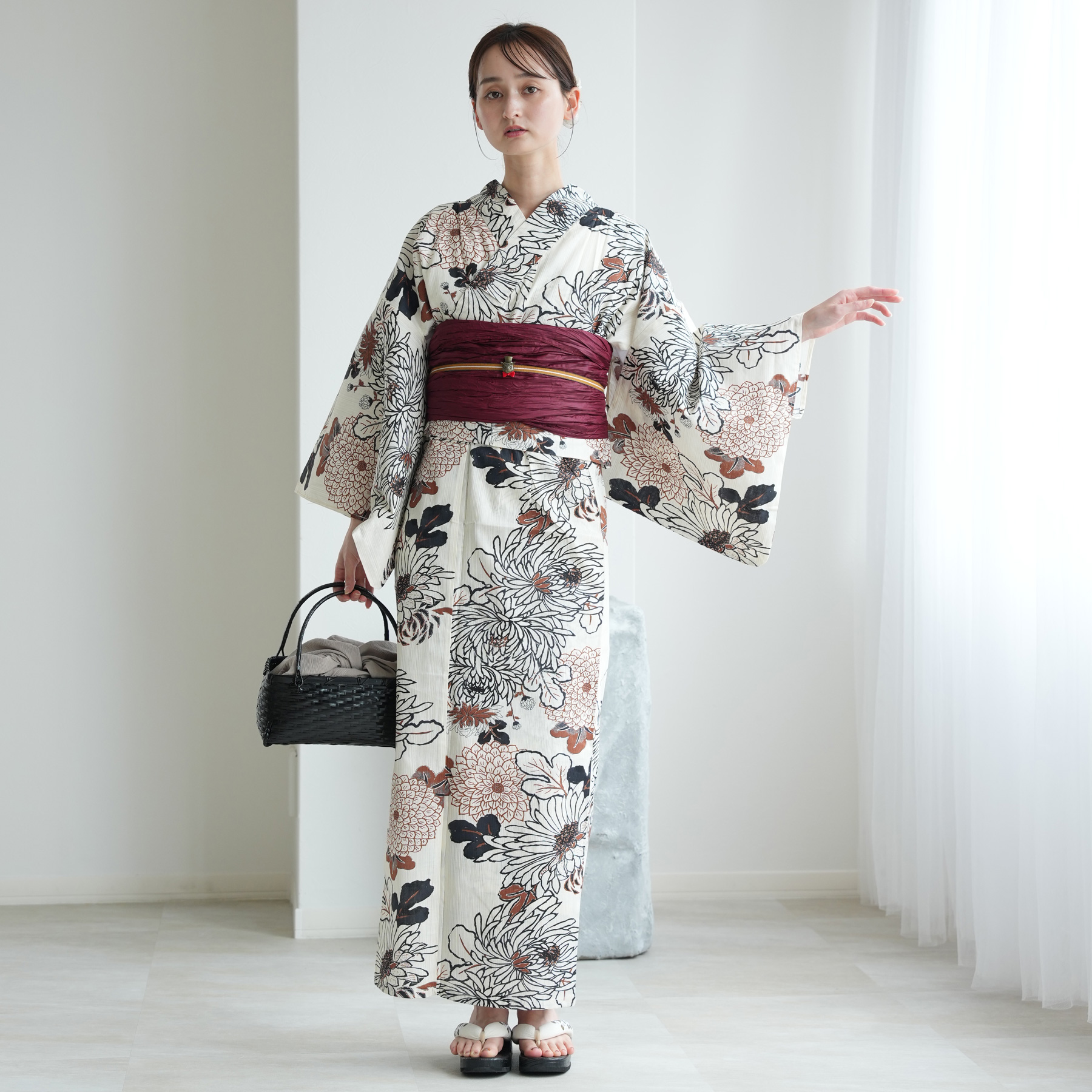 y09 新品 utatane 二部式 セパレート 浴衣 3点セット utatane 浴衣 レディース セット セパレート 二部式浴衣3点セット 先
