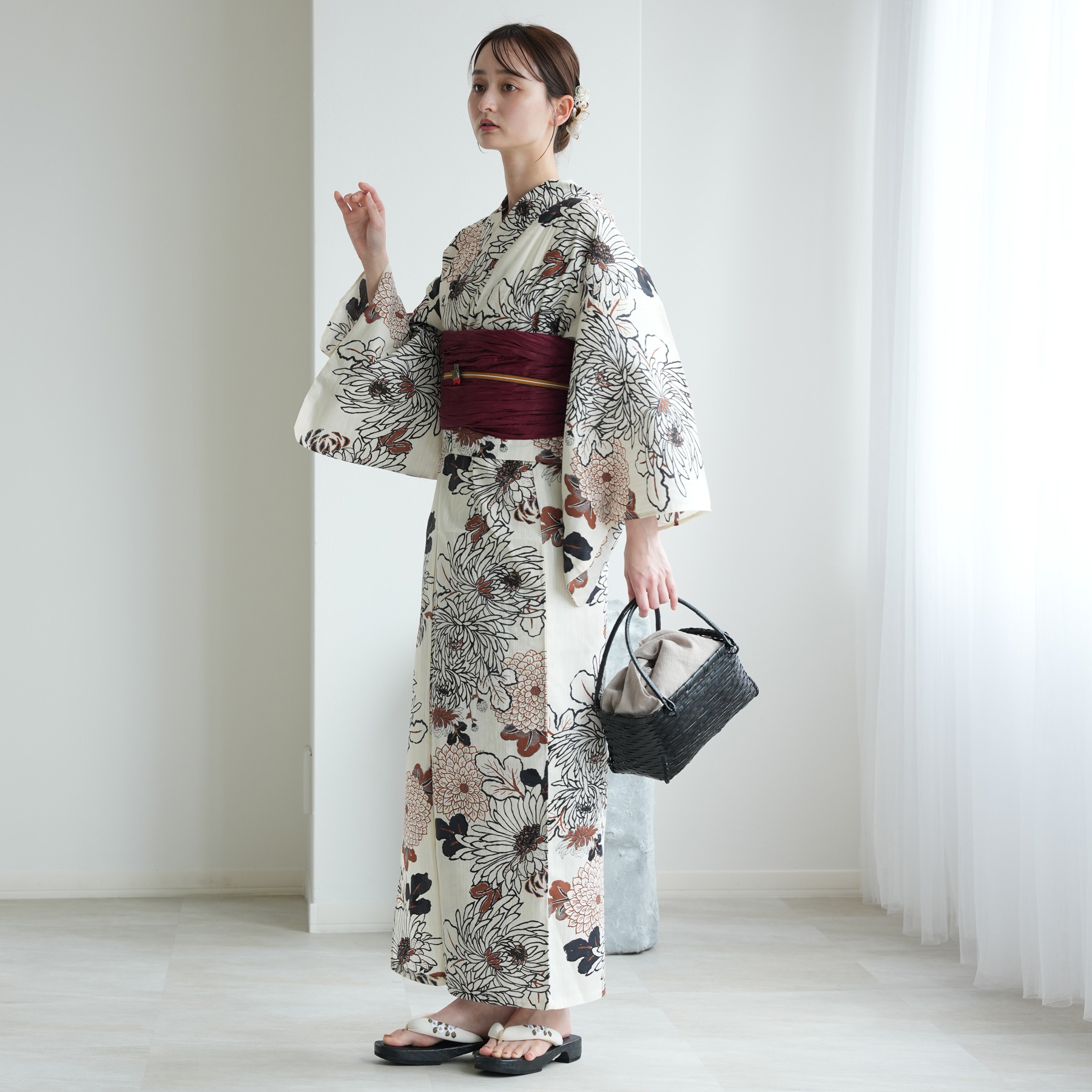 utatane 浴衣 レディース セット セパレート 二部式浴衣3点セット 先