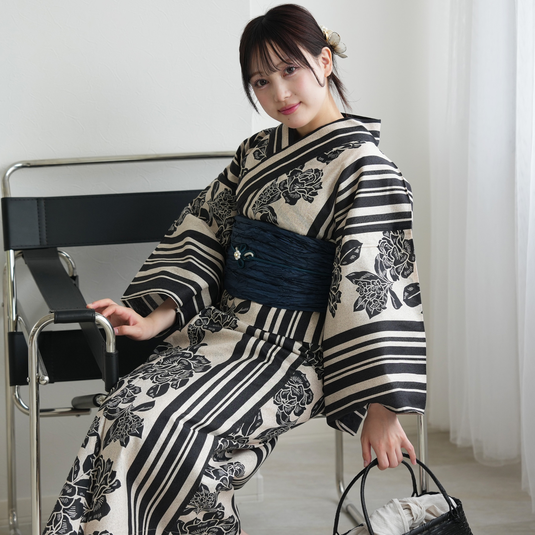 浴衣2点セット　ニコアンティーク×モダンアンテナ ma1456-01_1.jpg