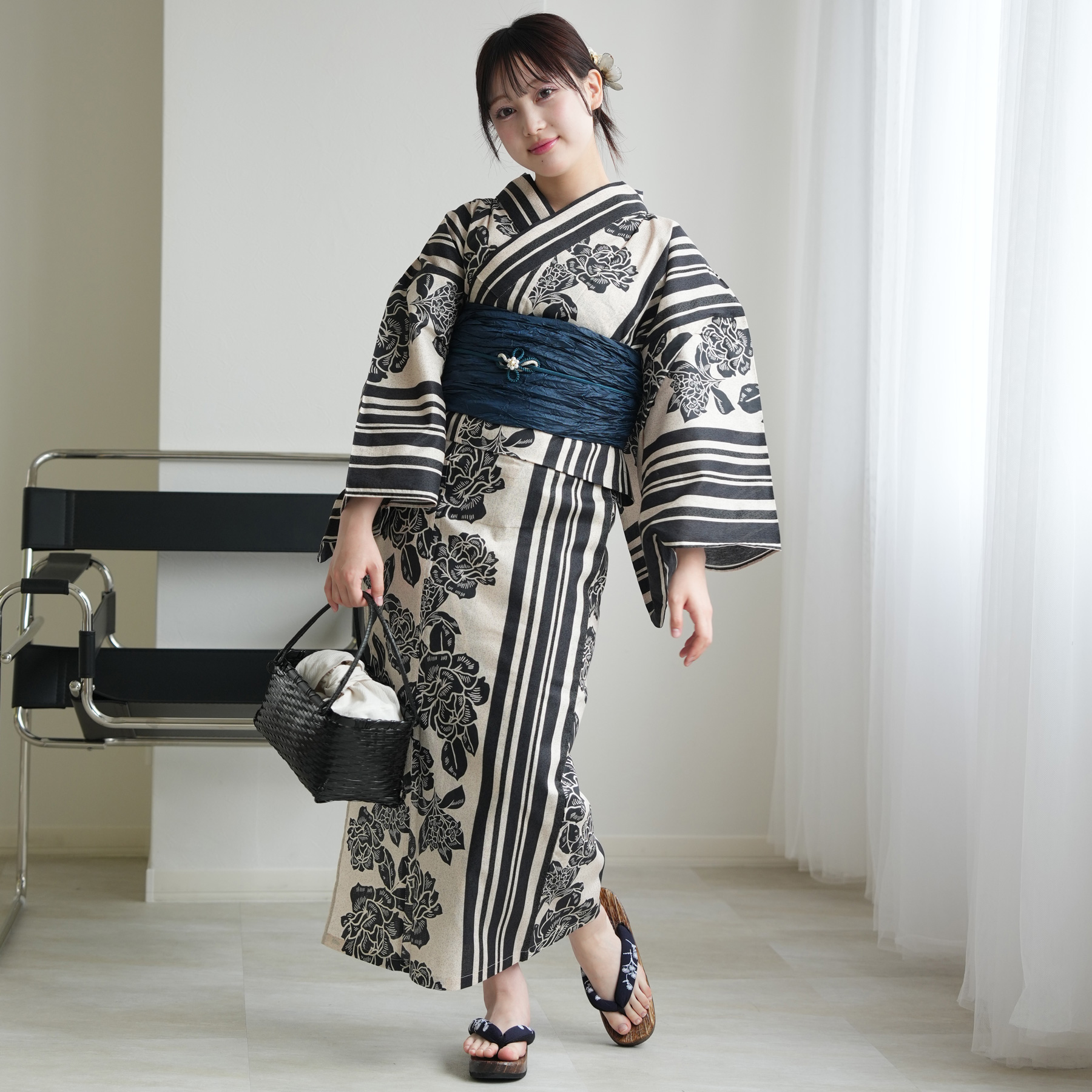 和田岬のあゆみ　上中下巻セット 浴衣 レディース セット ニコアンティーク セパレート二部式 3点