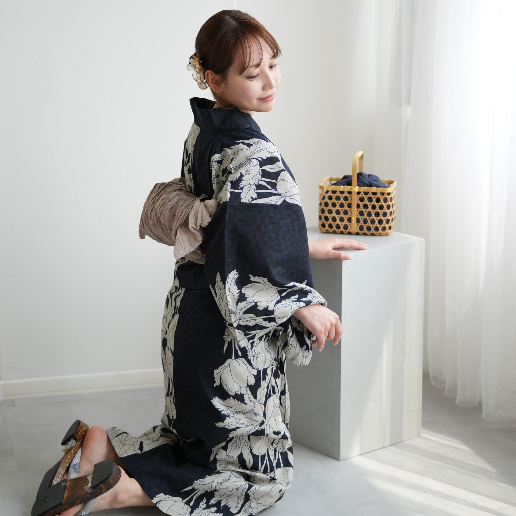 utatane 浴衣 レディース セット セパレート 高級変わり織 二部