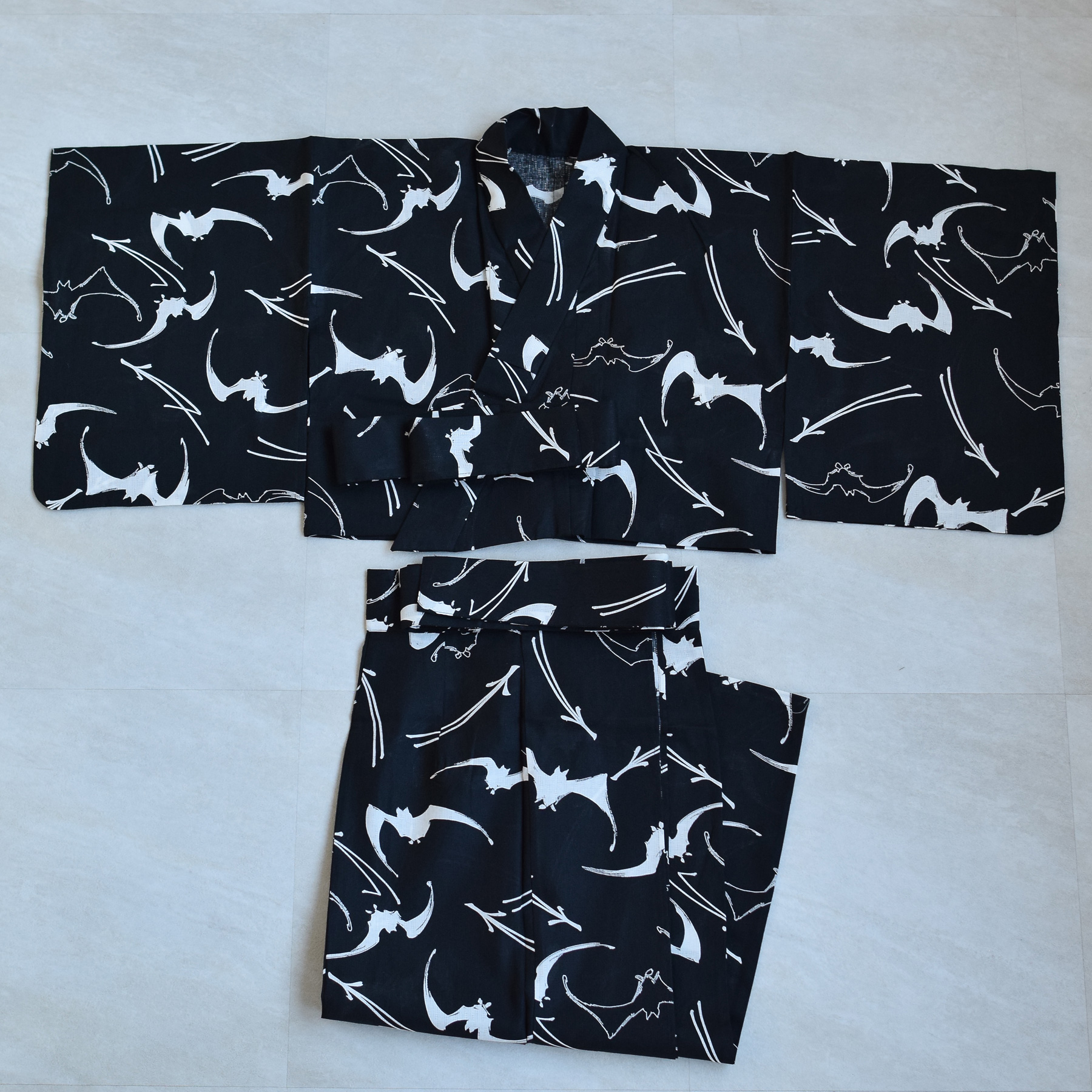 【未使用品】utatane 二部式セパレート浴衣＋帯＋下駄　浴衣　下駄 utatane 浴衣 レディース セット（二部式浴衣 帯 下駄