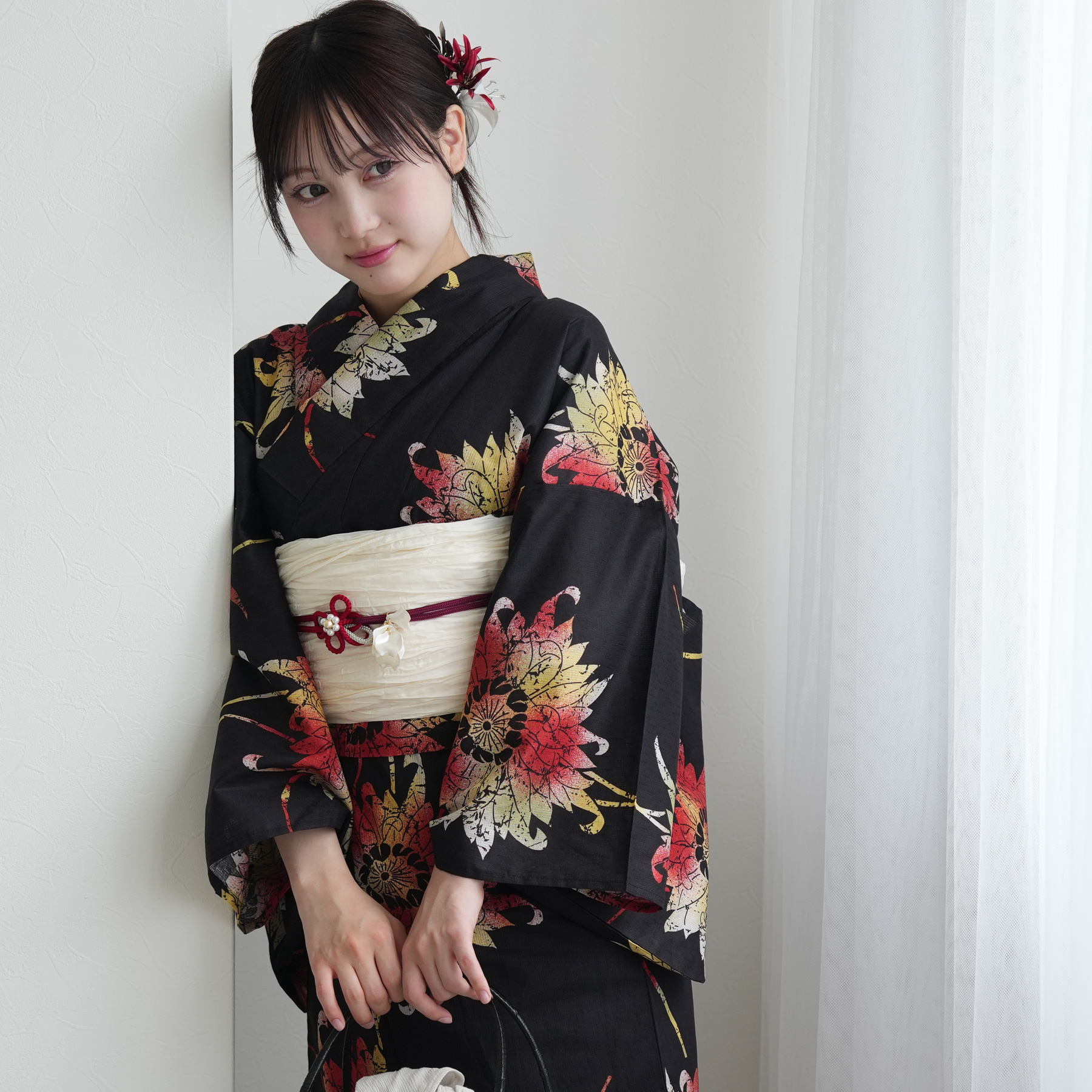 浴衣 レディース セット ニコアンティーク セパレート二部式 3点