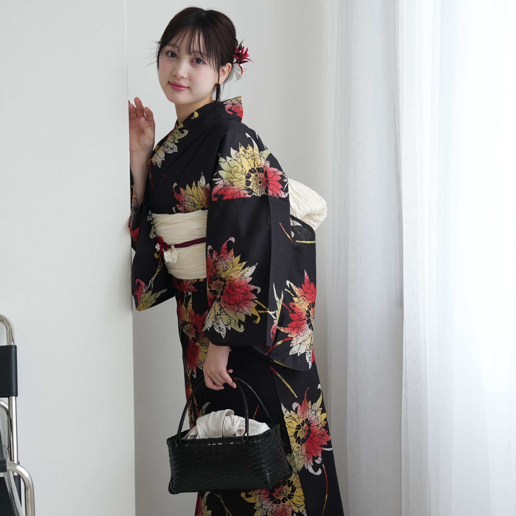 専用のため購入されないようにお願いします❗セミアンティーク浴衣セミアンティーク 浴衣 レディース セット ニコアンティーク セパレート二部式 3点
