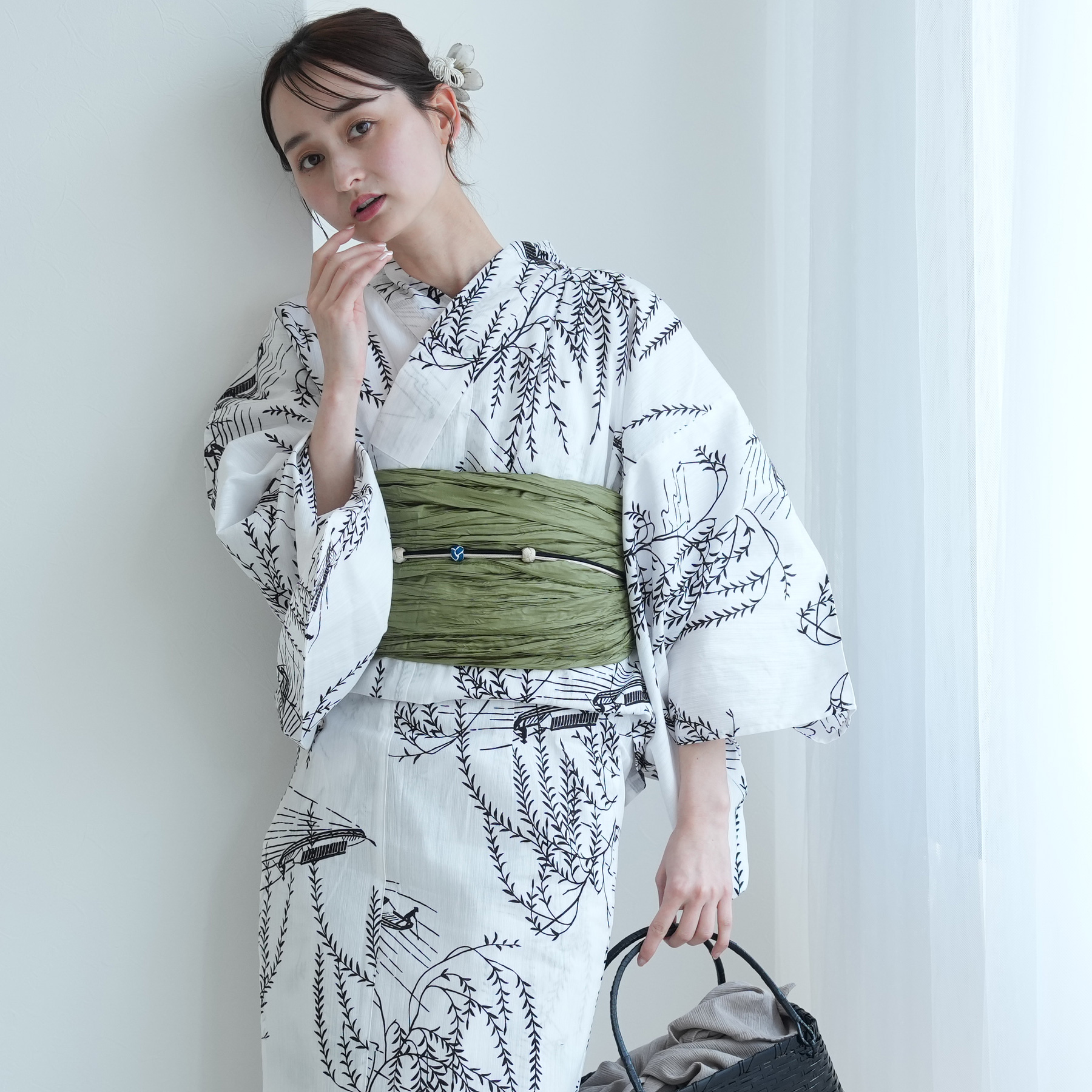 お任せ下駄+お任せ帯締めつき◆◆utataneブランド浴衣＆帯セット◆ utatane 浴衣 レディース セット 3点セット（浴衣 帯 下駄
