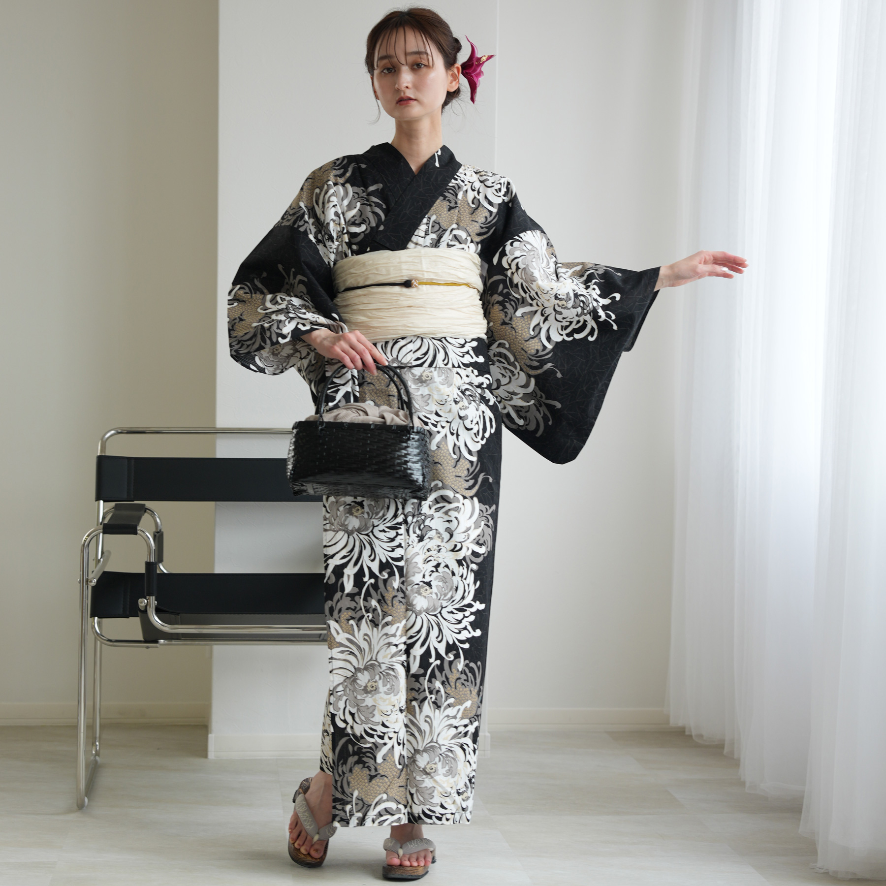 utatane 浴衣 レディース セット セパレート 高級変わり織 二部式浴衣3