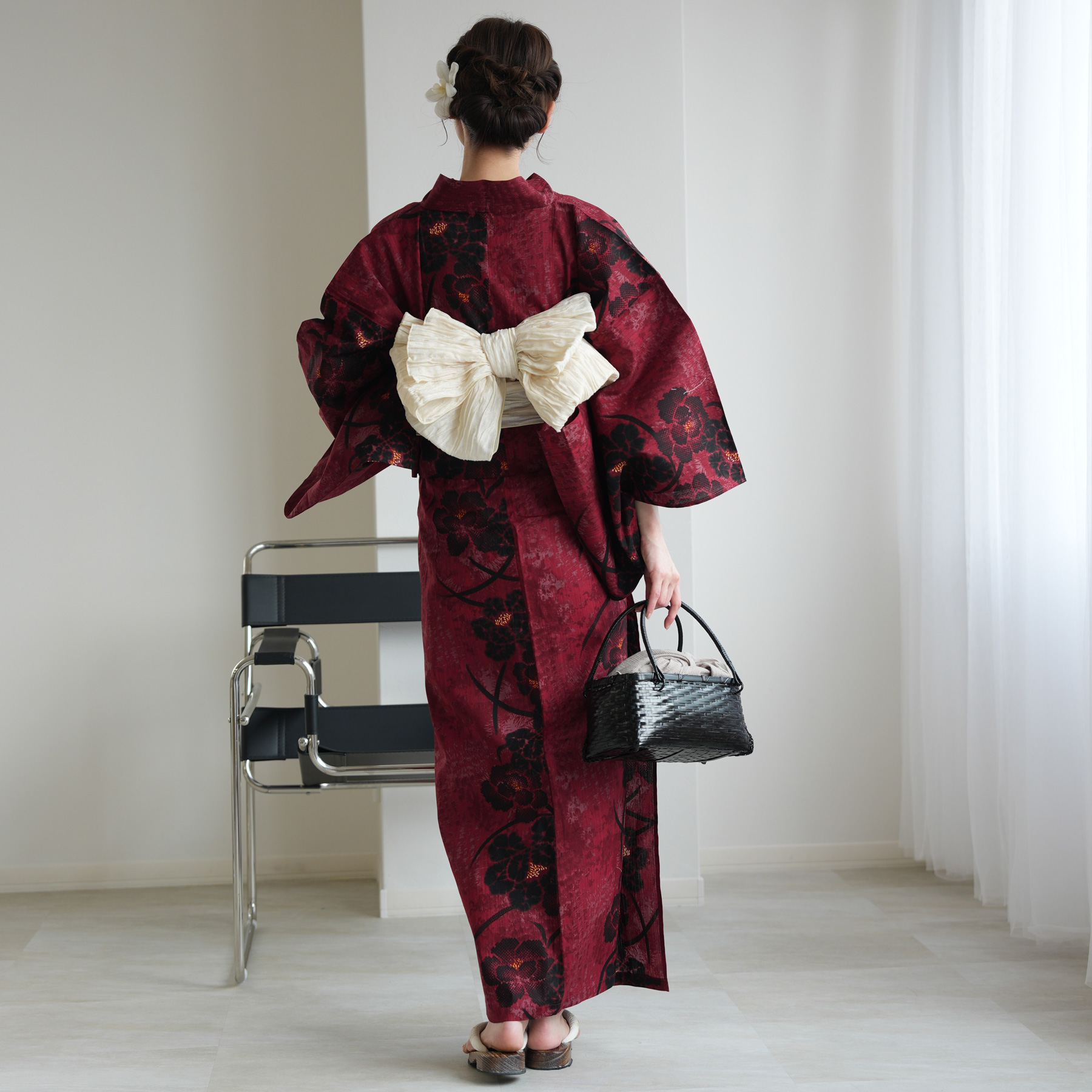 Utatane☆新品未使用☆2部式浴衣3点セット utatane 浴衣 レディース セット セパレート 二部式浴衣3点セット