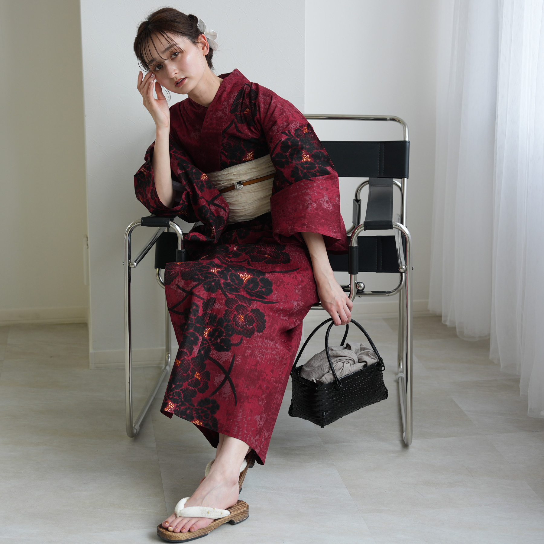 utatane 浴衣 レディース セット セパレート 二部式浴衣3点セット
