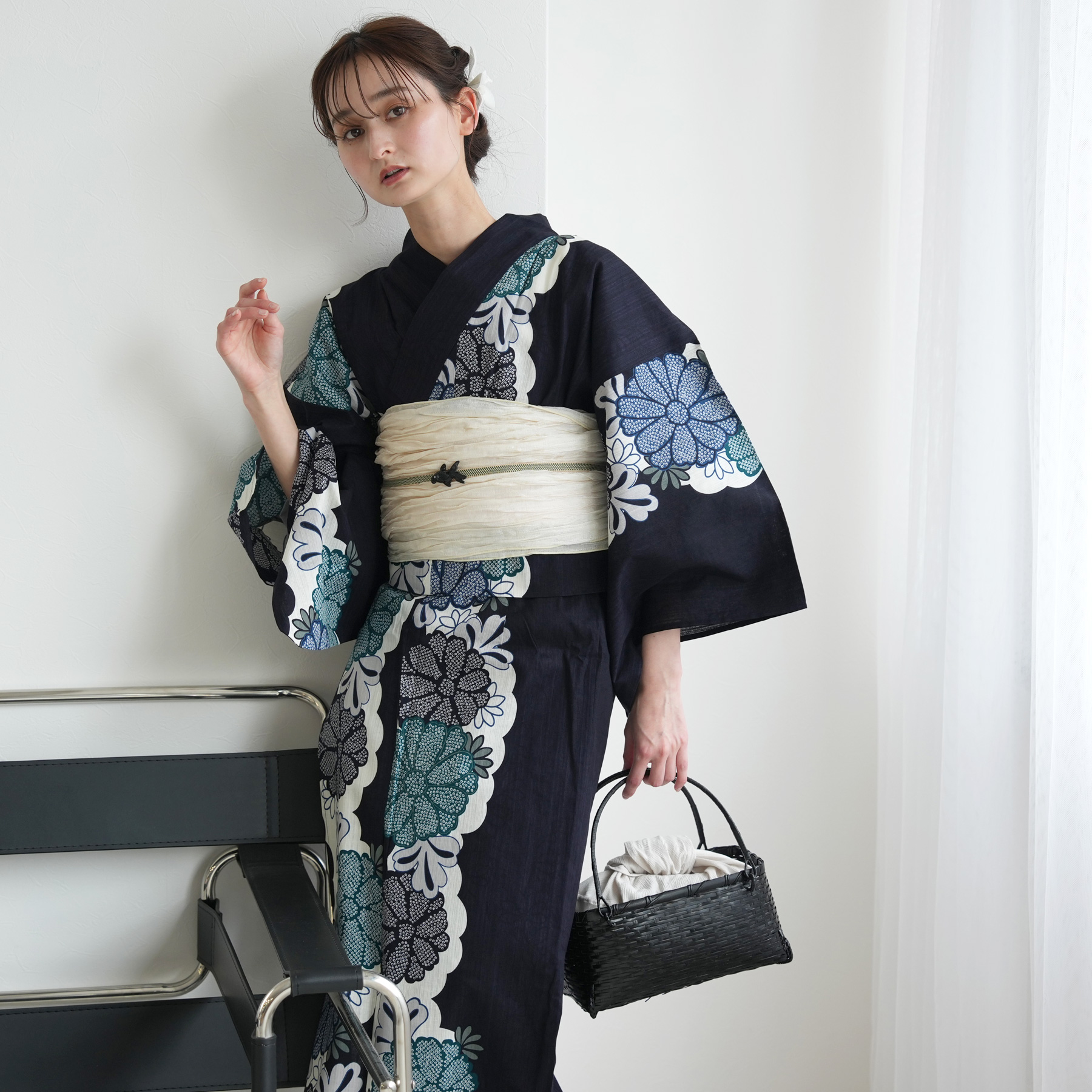 utatane浴衣セット utatane 浴衣 セット レディース ゆったりサイズ 3点セット 浴衣