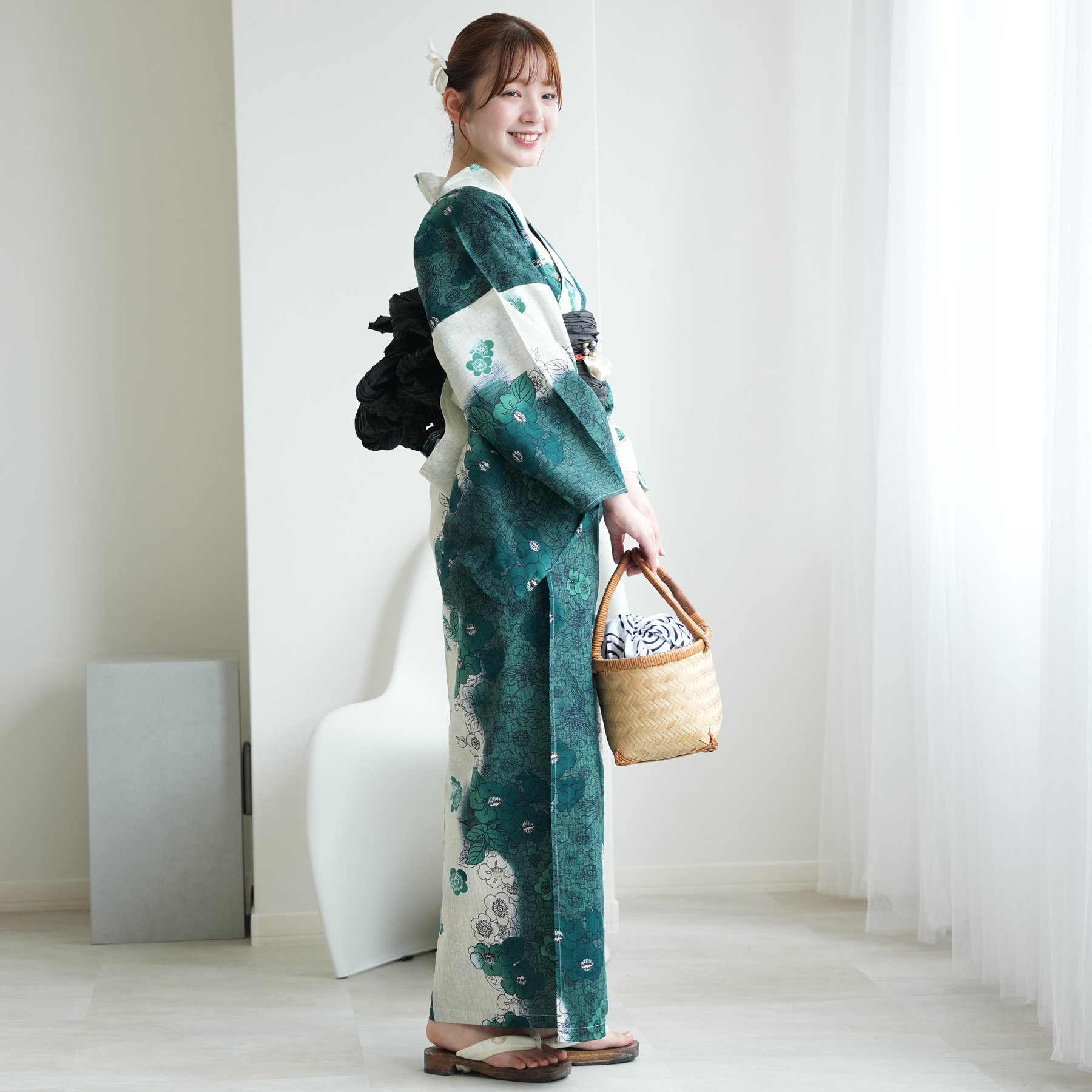 utatane 浴衣 レディース セット セパレート 二部式浴衣3点セット