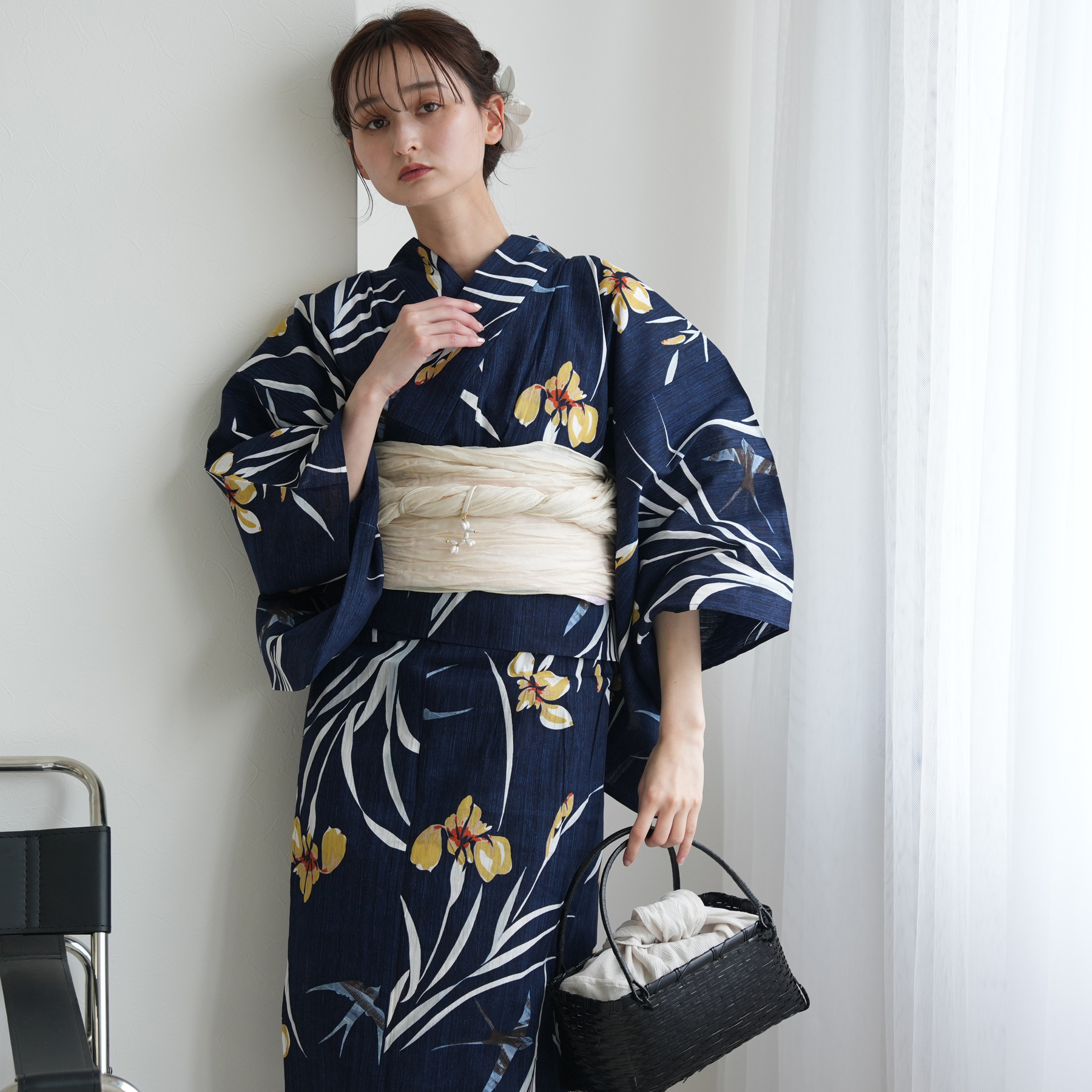 浴衣 レディース セット ニコアンティーク セパレート二部式 3点