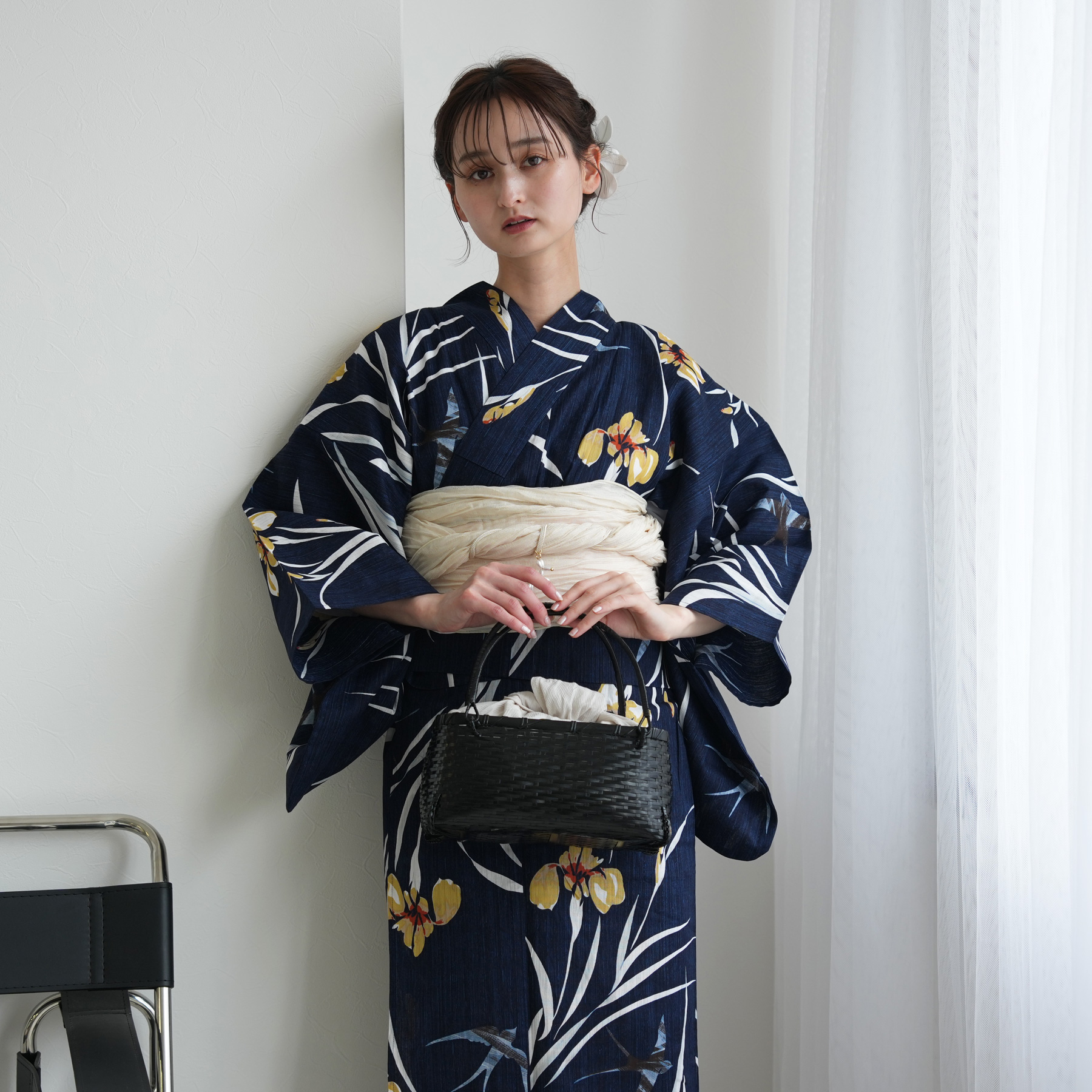 セパレート浴衣 二部式 TAYUTAFU ネイビー 下駄なし セパレート浴衣 二部式 TAYUTAFU ネイビー 下駄なし セパレート