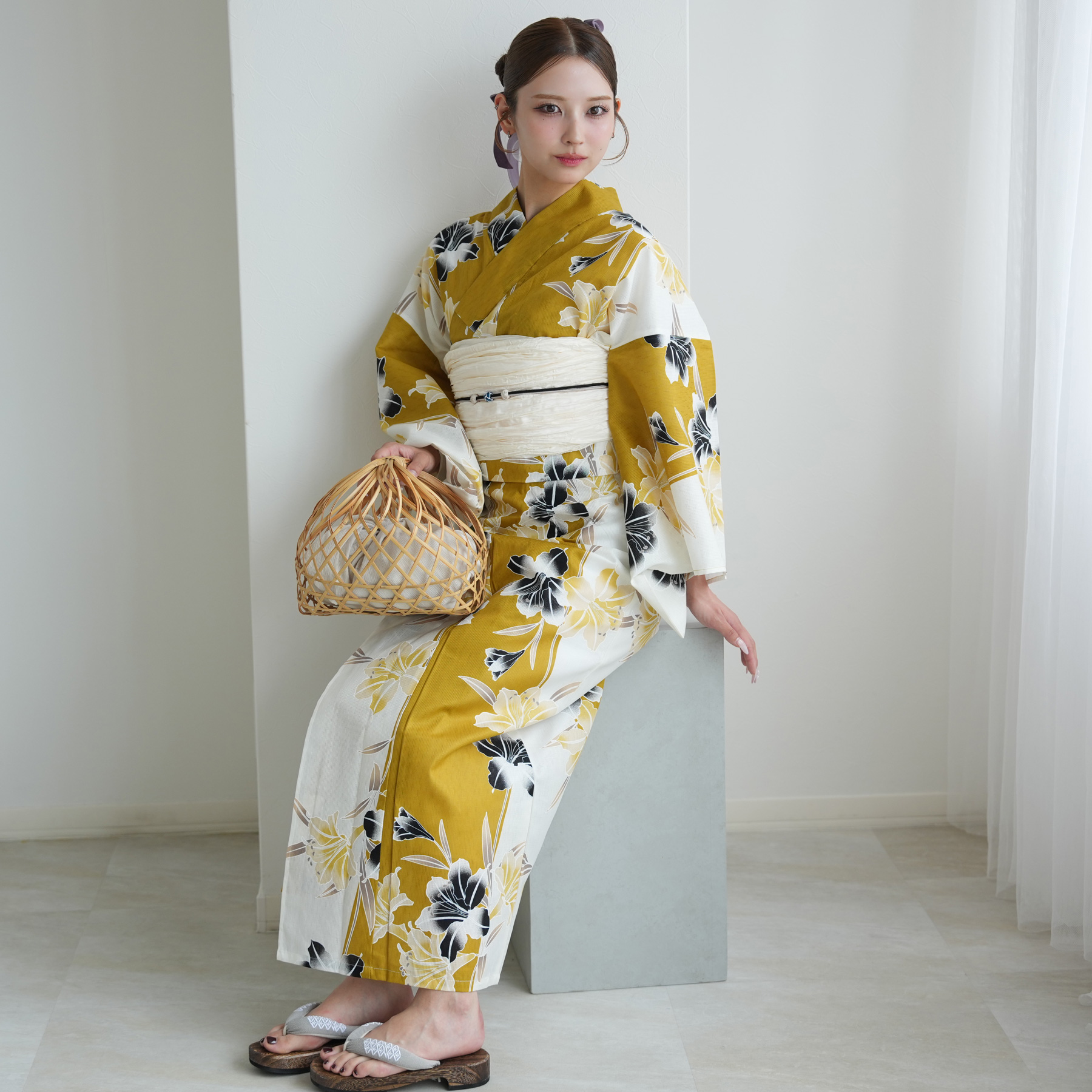utatane 浴衣 レディース セット セパレート 簡単 二部式 浴衣3点