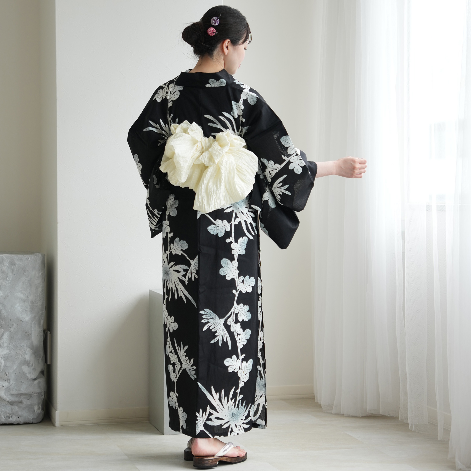 浴衣 レディース セット セパレート 簡単 u...の詳細画像4