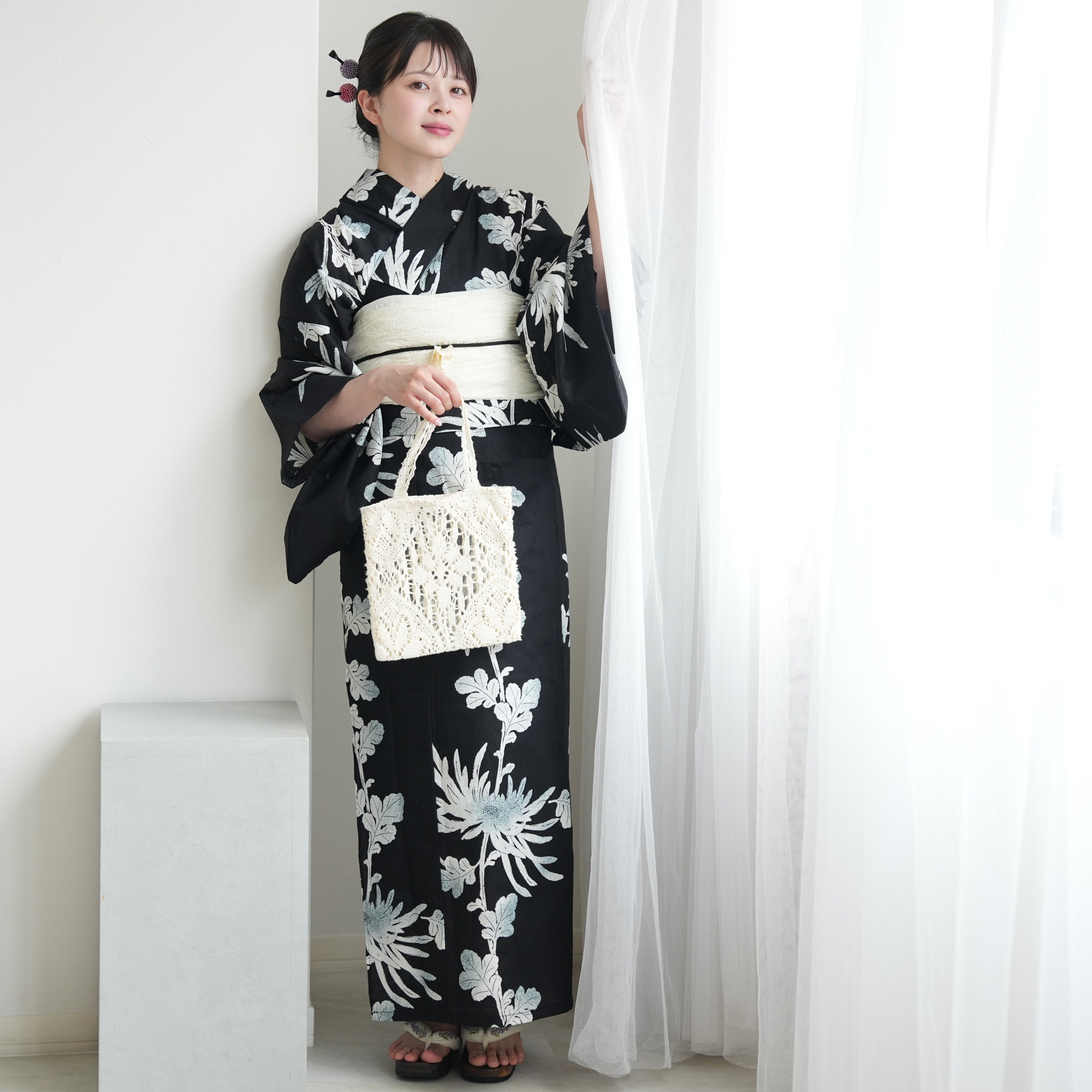 浴衣 ゆかた レディース 女性 おしゃれ セパレート 二部式 上 下 簡単 レトロ 古典 utatane うたたね ウタタネ