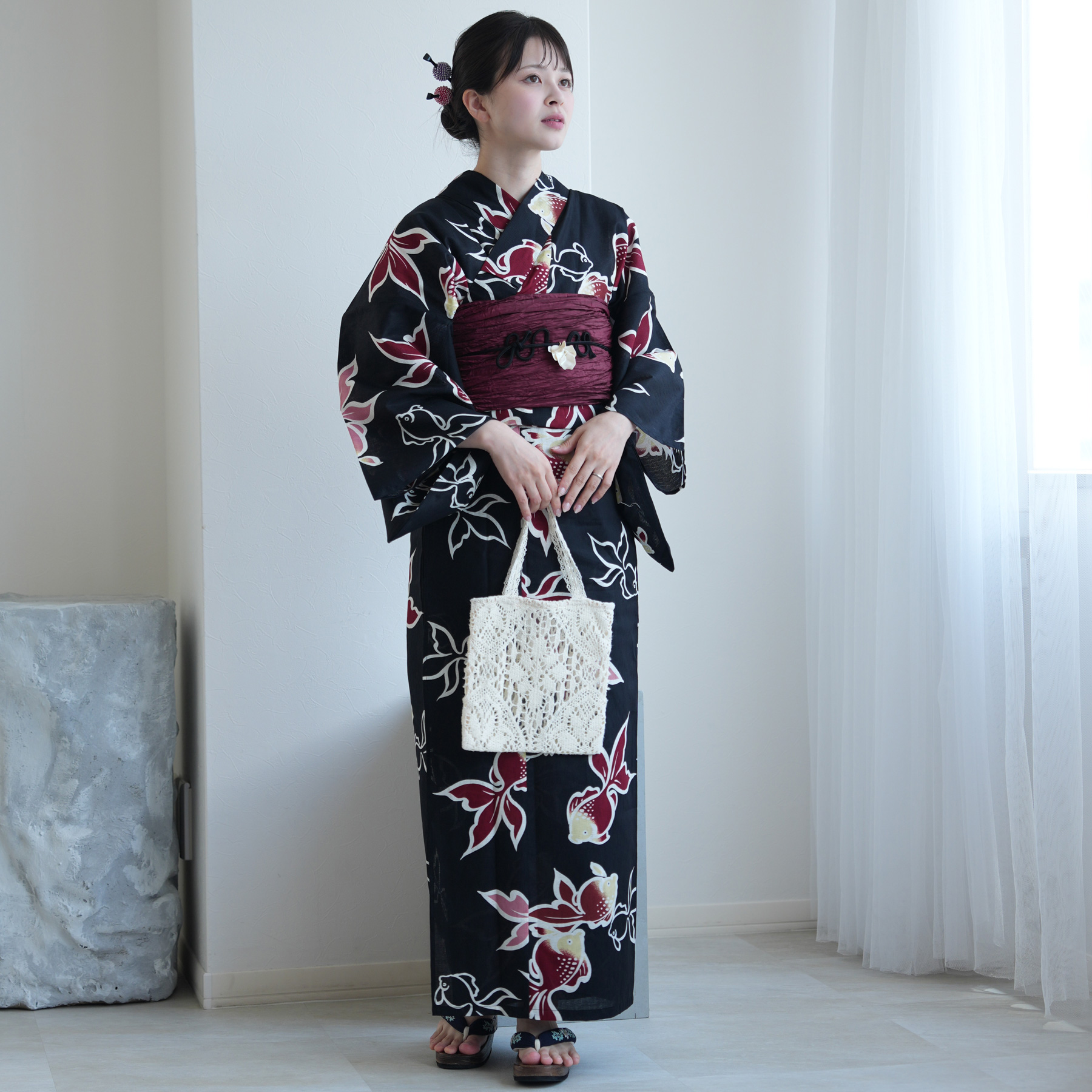 y09 新品 utatane 二部式 セパレート 浴衣 3点セット utatane 浴衣 レディース セット セパレート 簡単 二部式 浴衣3点