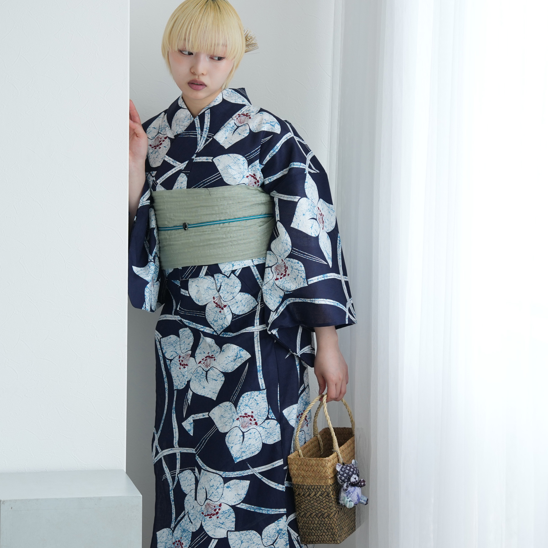 【浴衣5点セット】utatane Jumelleタグ付き　セパレート浴衣　二部式 utatane 浴衣 レディース セット セパレート 簡単 二部式 浴衣3点