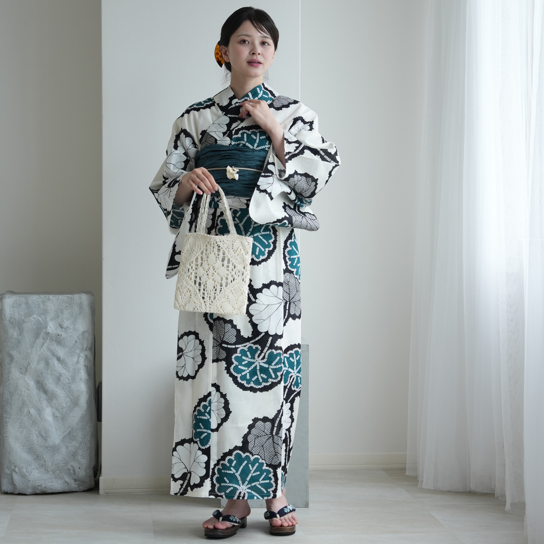 浴衣 レディース セット セパレート 簡単 u...の詳細画像2