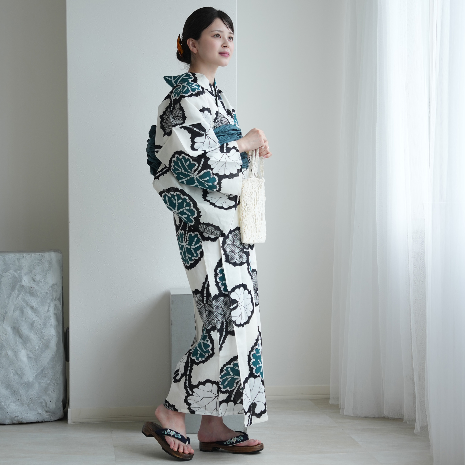 浴衣 レディース セット セパレート 簡単 u...の詳細画像3