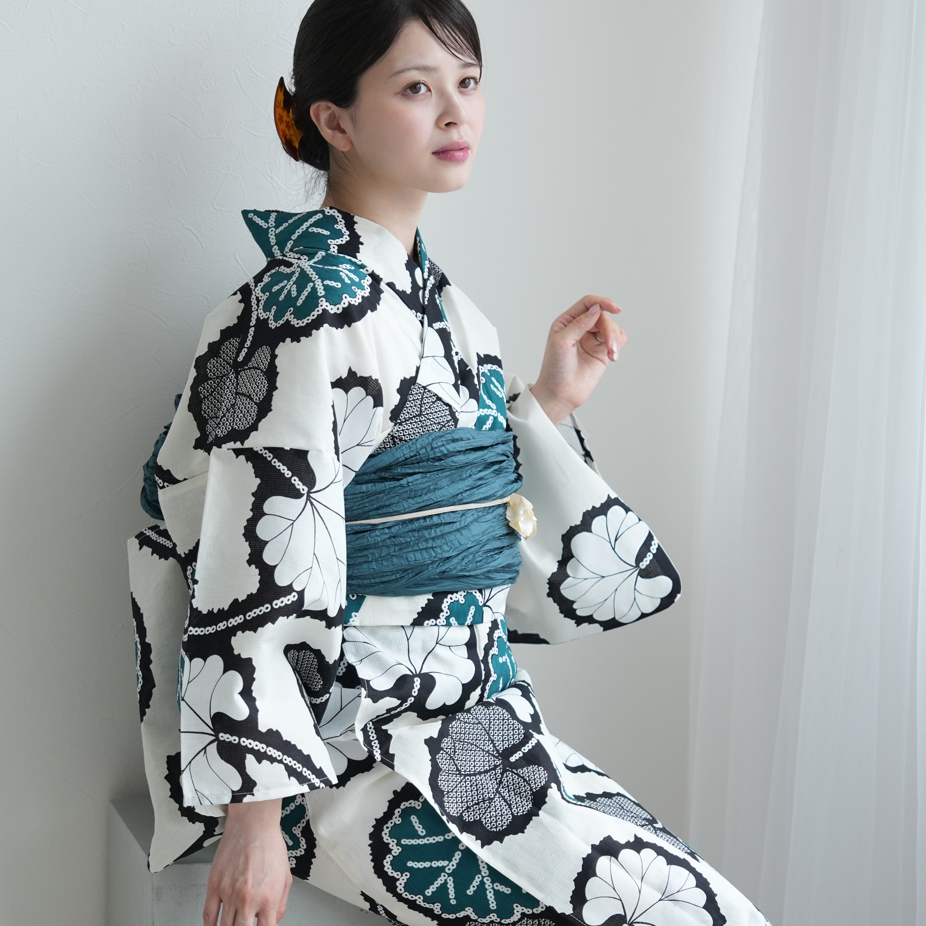 浴衣 ゆかた レディース 女性 おしゃれ セパレート 二部式 上 下 簡単 レトロ 古典 utatane うたたね ウタタネ