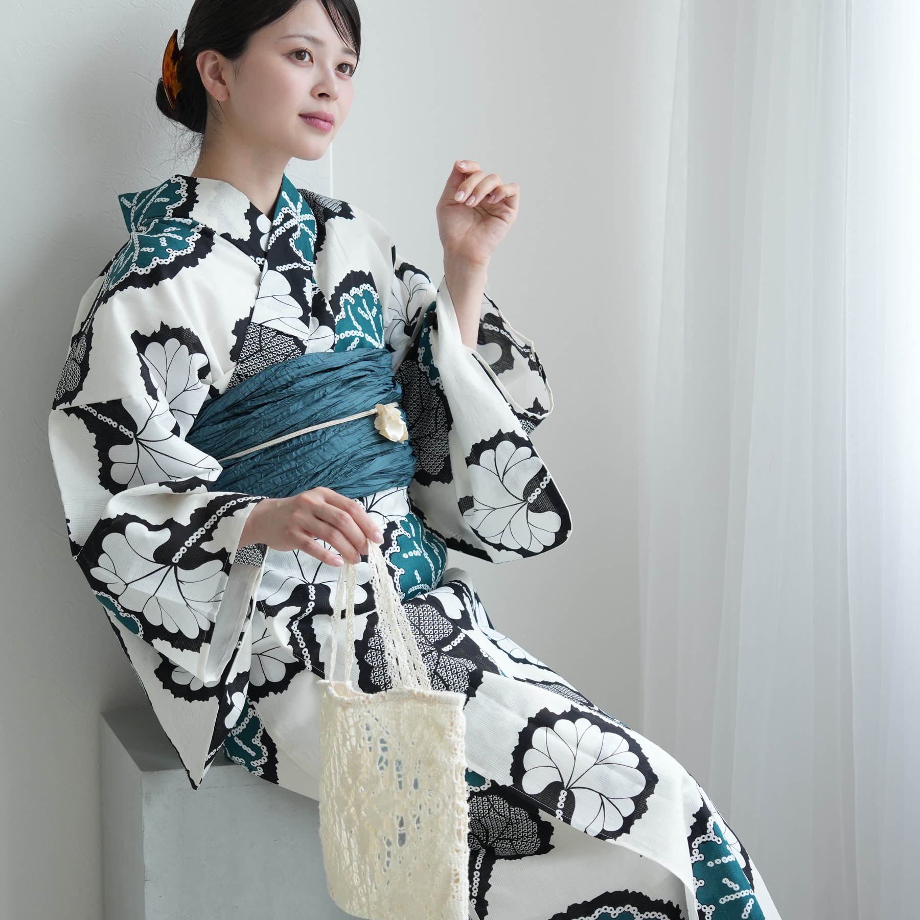 浴衣 ゆかた レディース 女性 おしゃれ セパレート 二部式 上 下 簡単 レトロ 古典 utatane うたたね ウタタネ