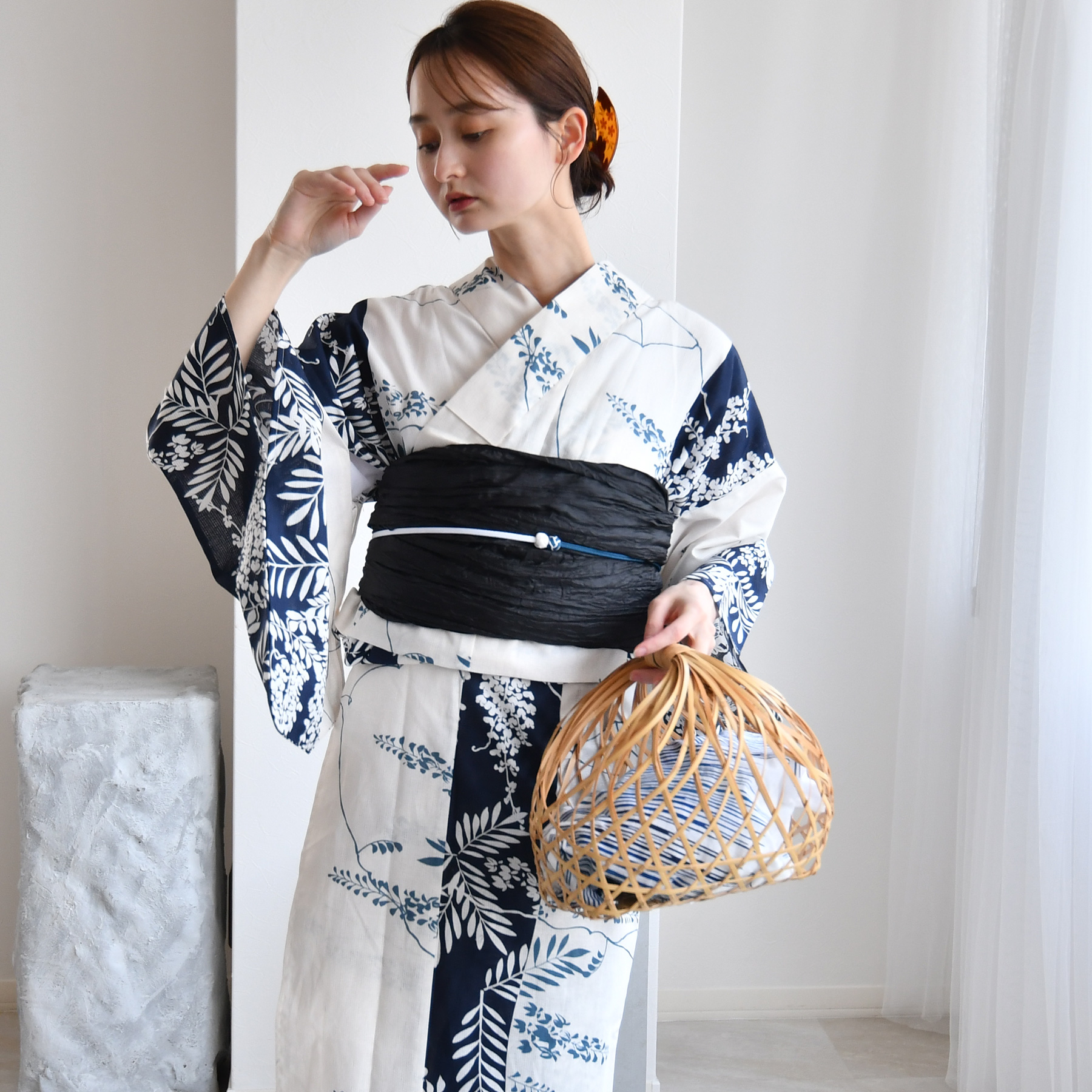 utatane 浴衣 レディース セット セパレート 簡単 二部式 浴衣3点