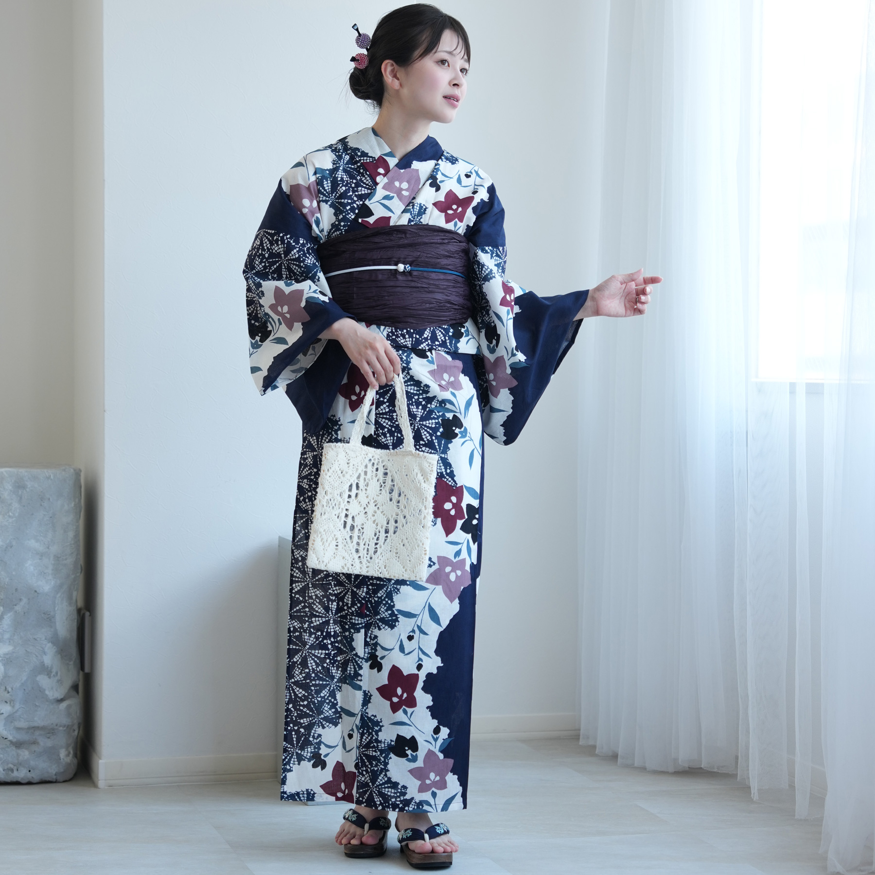 浴衣 レディース セット セパレート 簡単 u...の詳細画像2