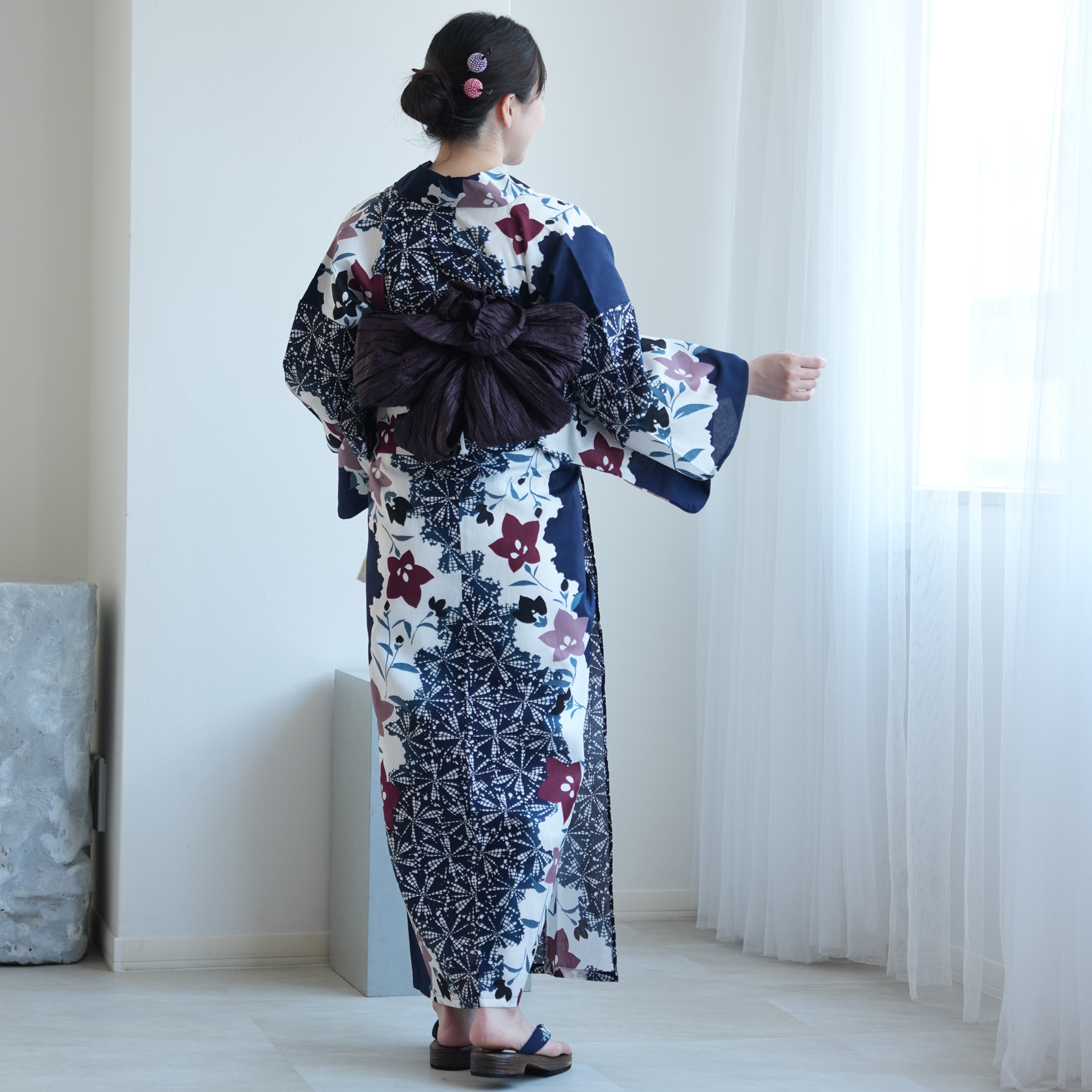 浴衣 レディース セット セパレート 簡単 u...の詳細画像4
